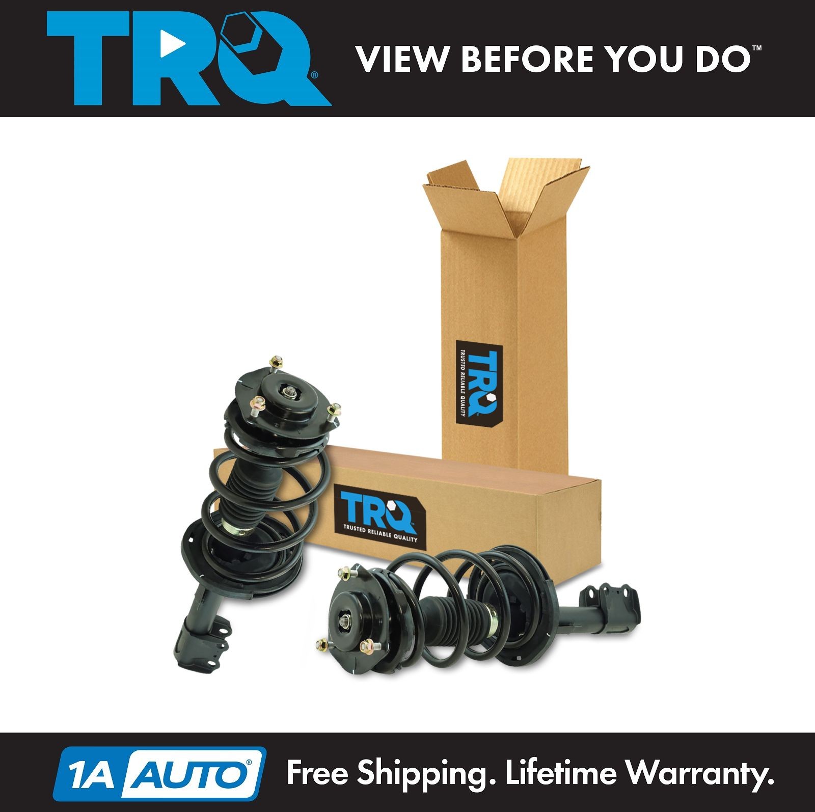 TRQ Loaded Quick Complete Strut Spring Mount Assembly Front Pair for Highlander