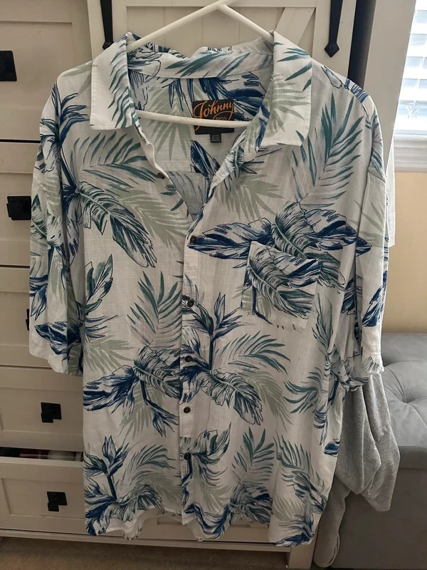 Johnny Bigg Tropical Hawaiian Button-Up Shirt Men\'s US 3XL Big & Tall Johnny Bigg Tropical Hawaiian Button-Up Shirt Men\'s US 3XL Big & Tall