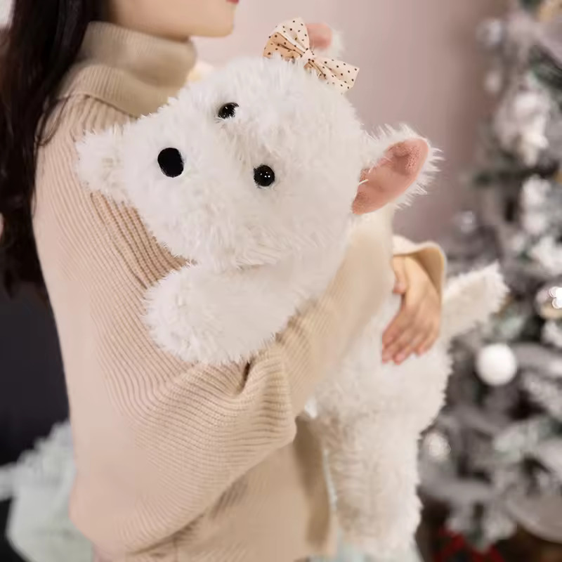 42cm West Highland White Terrier Plush Toy Soft Puppy Stuffed Animal Doll Gift 42cm West Highland White Terrier Plush Toy Soft Puppy Stuffed Animal Doll Gift