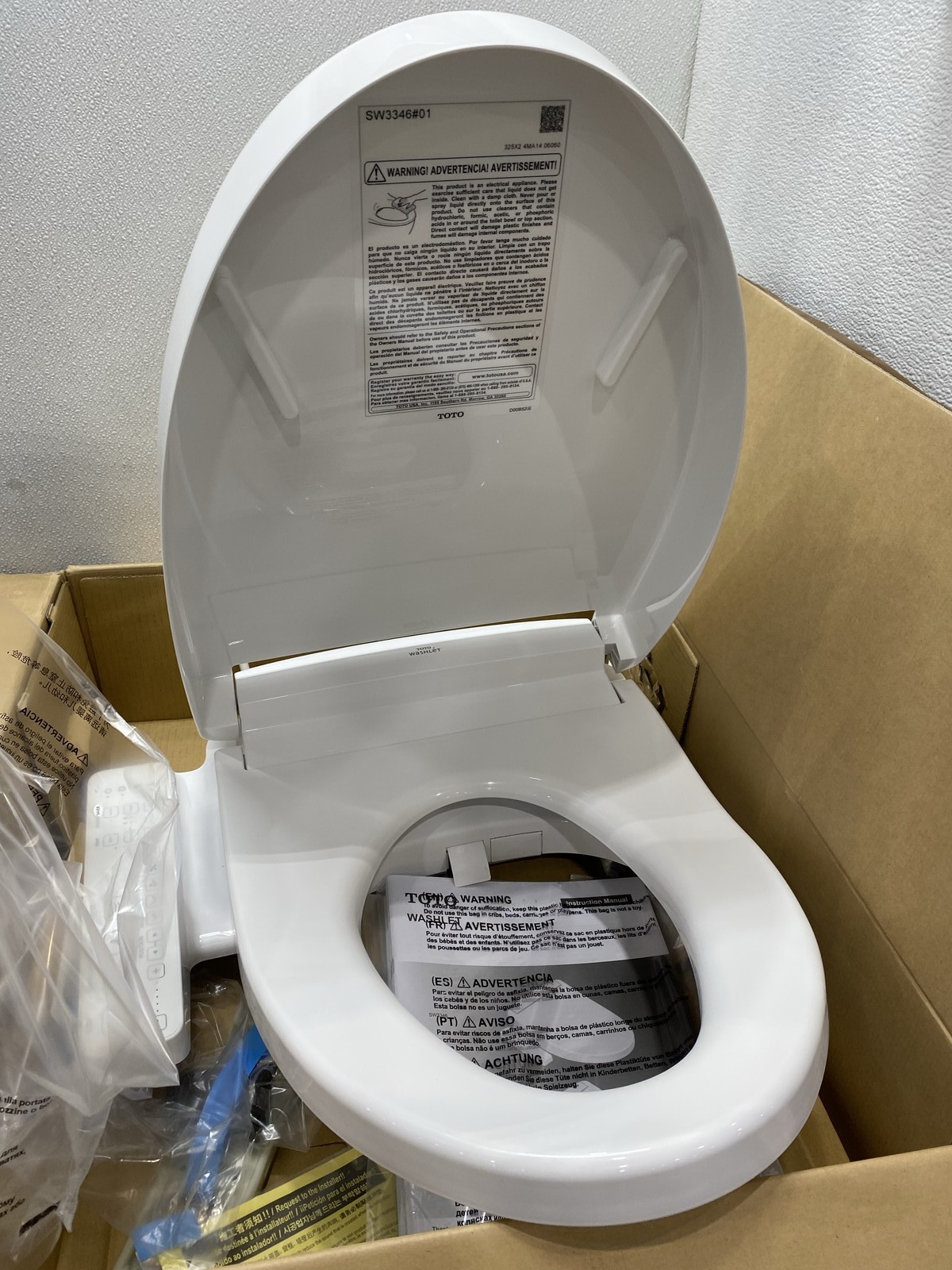 Toto WASHLET S2 Electronic Bidet Toilet Seat w/ Instant Water Heating SW3346#01