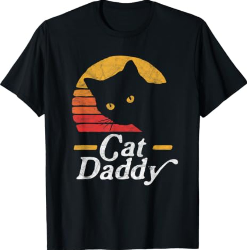 Cat Daddy Vintage Eighties Style Cat Retro Distressed T-Shirt Cat Daddy Vintage Eighties Style Cat Retro Distressed T-Shirt