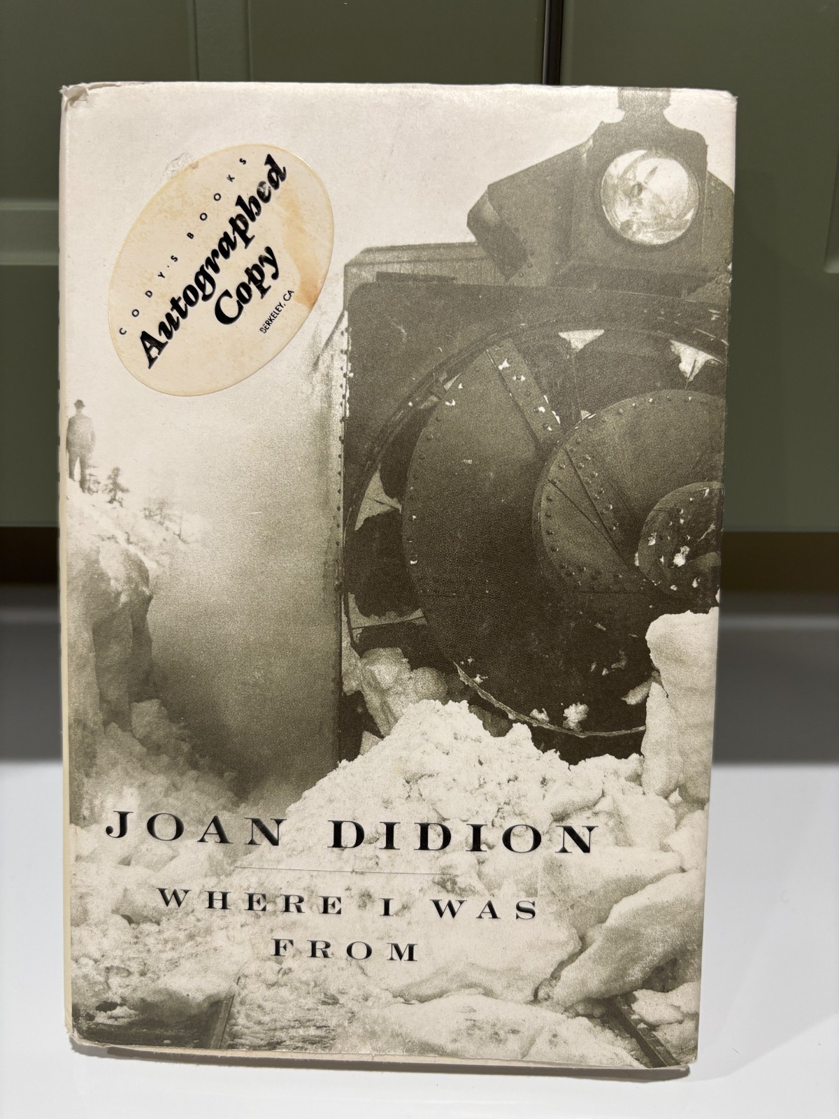 Joan Didion SIGNED Where I Was From 1st/1st 2003 Knopf Hardcover DJ Cody's