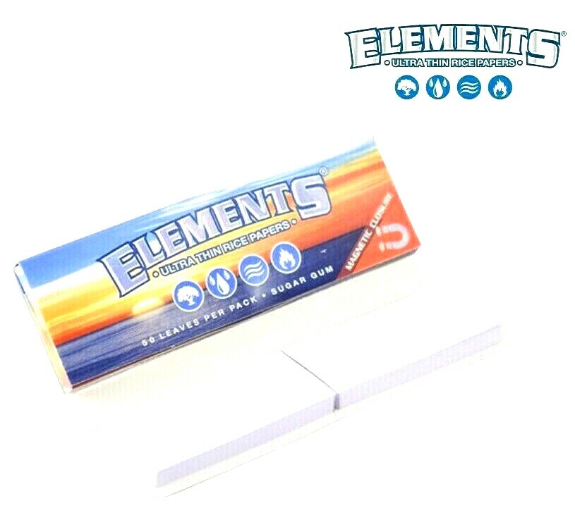 Elements King Size Rolling Papers Connoisseur W/ Filter Tips 2/$4.95 USA SHPD
