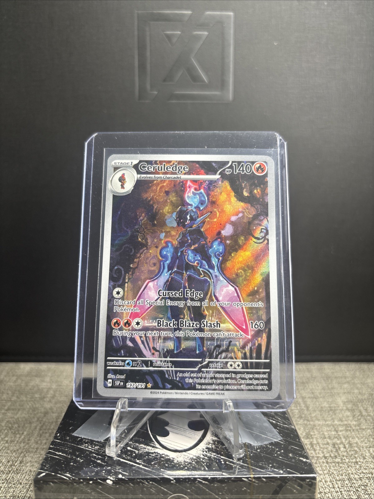 Pokemon TCG Ceruledge 197/191 Sv08: Surging Sparks Holo Ultra Rare NM Pokemon TCG Ceruledge 197/191 Sv08: Surging Sparks Holo Ultra Rare NM
