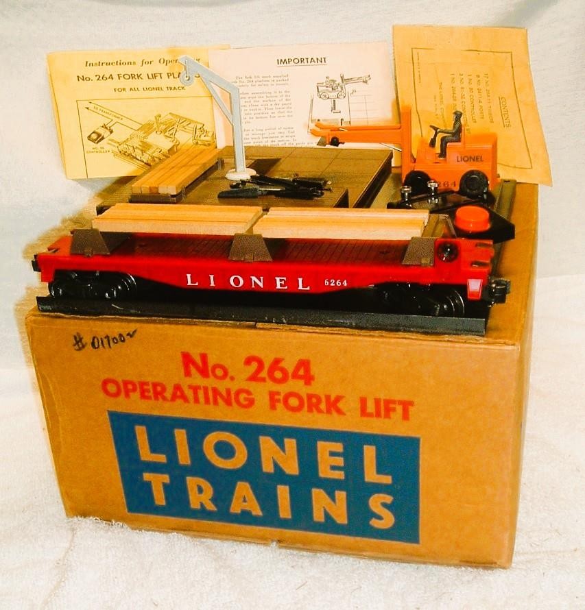 AWESOME Lionel 264 Operating Forklift Platform W/All Original Components