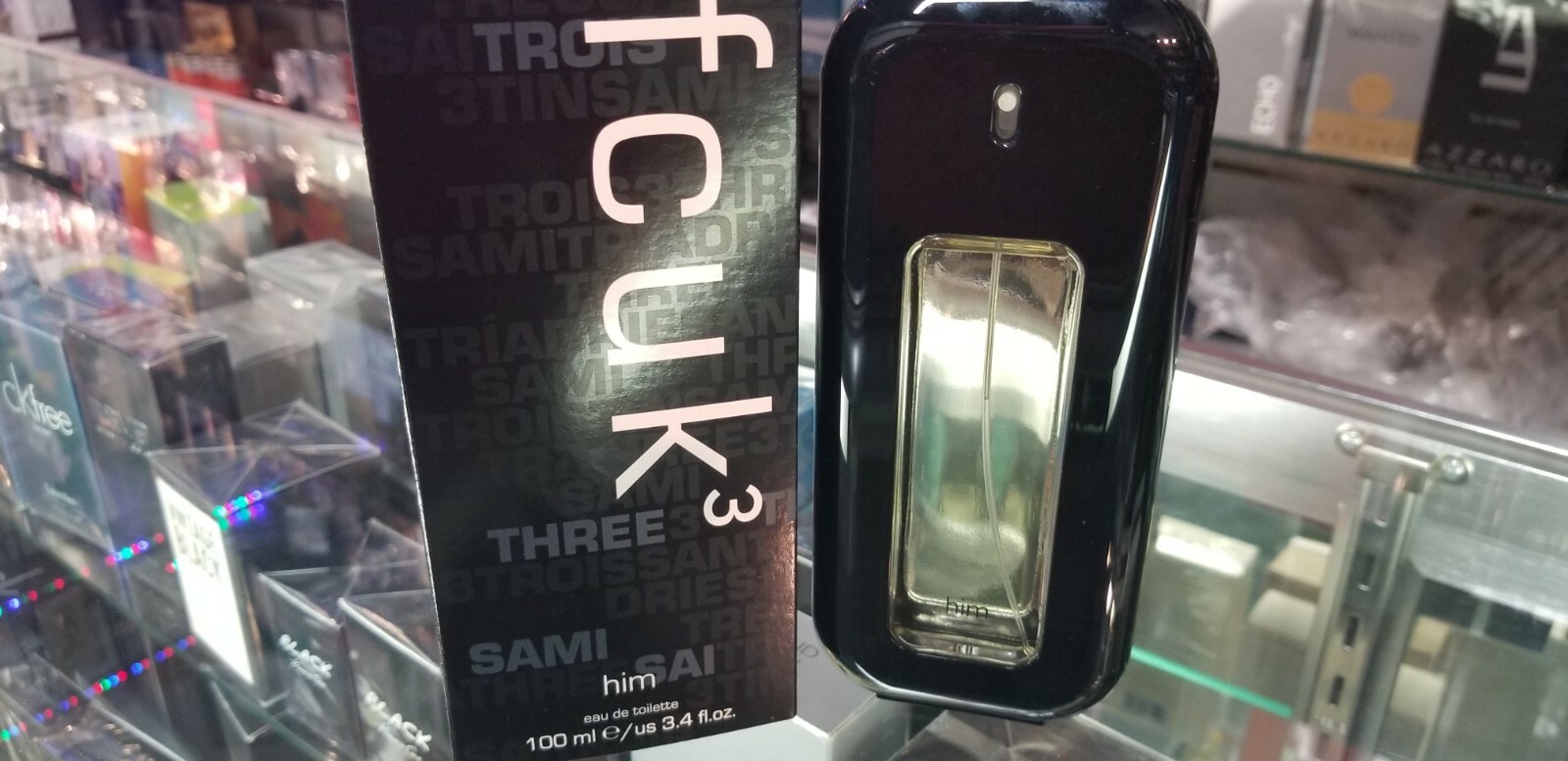 FCUK3 3 Him Eau de Toilette EDT Spray 100ml 3.4 fl. oz. for Men Brand New In Box