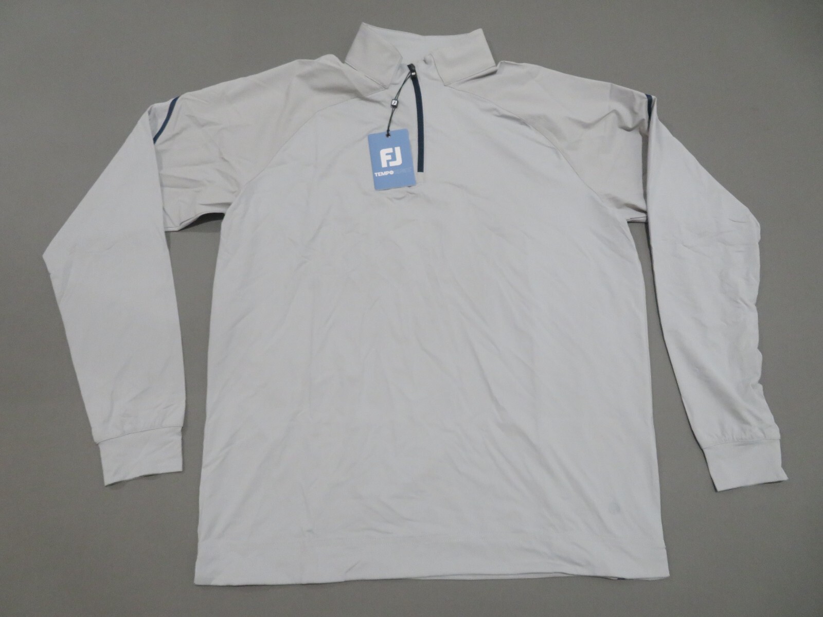 FootJoy Golf 1/4 Zip Pullover Tempo Series Mens Medium Gray Nylon Spandex Jacket