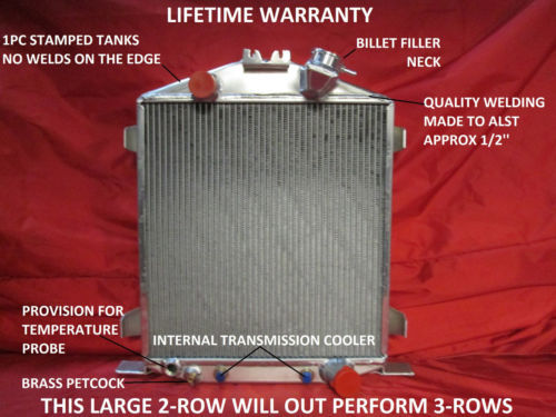 1932 Ford Street/Rat Rod Aluminum Radiator Lo Boy Low Boy Chopped Chevy Motor