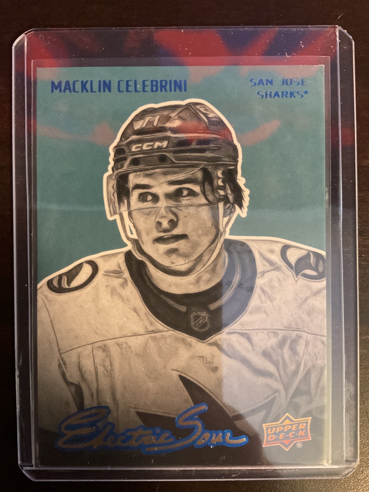 Macklin Celebrini 2026-27 Upper Deck Electric Soul SSP Insert #ES-16  (1:2,880)