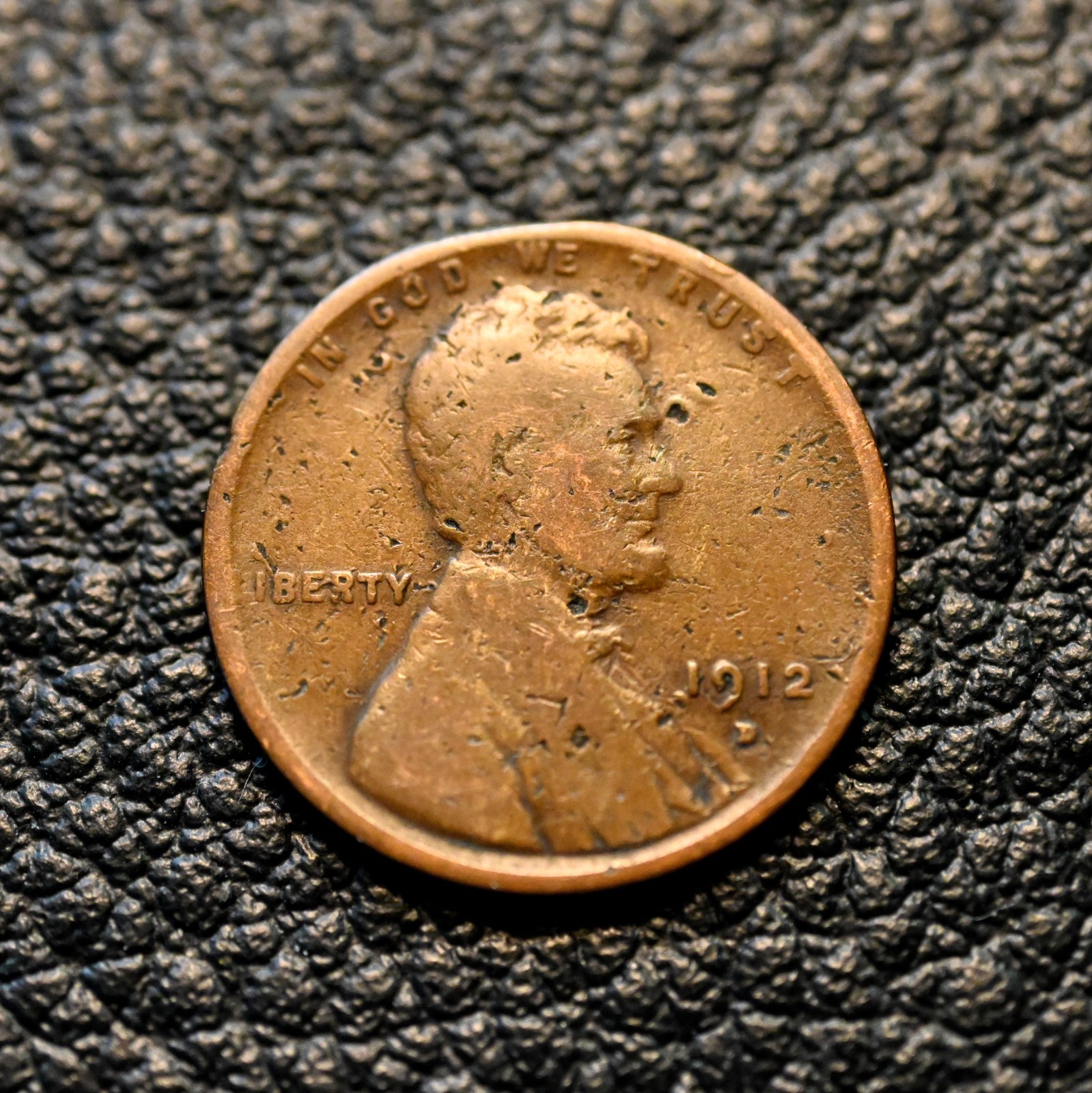 1912-D Lincoln Cent ~ About Good (AG) Condition ~ COMBINED SHIPPING