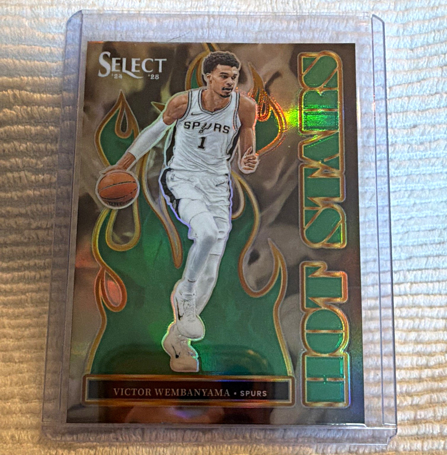 Panini 2024-25 Select Hot Stars Victor Wembanyama Spurs Green Prizm #13 Panini 2024-25 Select Hot Stars Victor Wembanyama Spurs Green Prizm #13