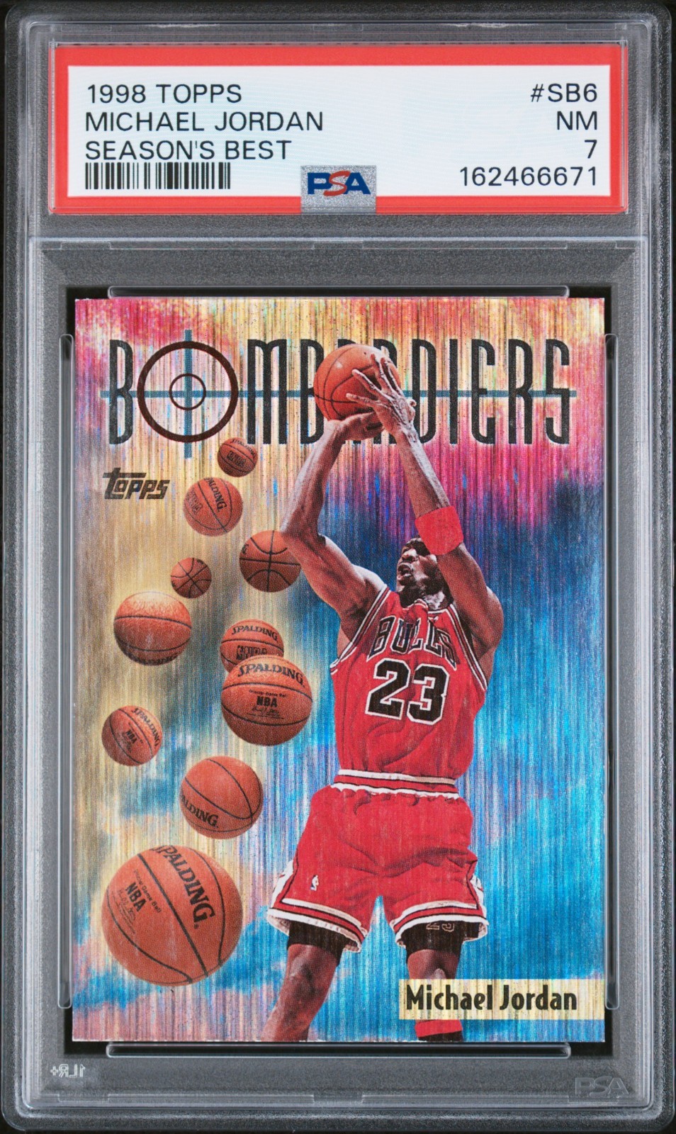 1998-99 Topps Season's Best Bombardiers Michael Jordan #SB6 PSA 7 - SEND OFFERS 1998-99 Topps Season's Best Bombardiers Michael Jordan #SB6 PSA 7 - SEND OFFERS