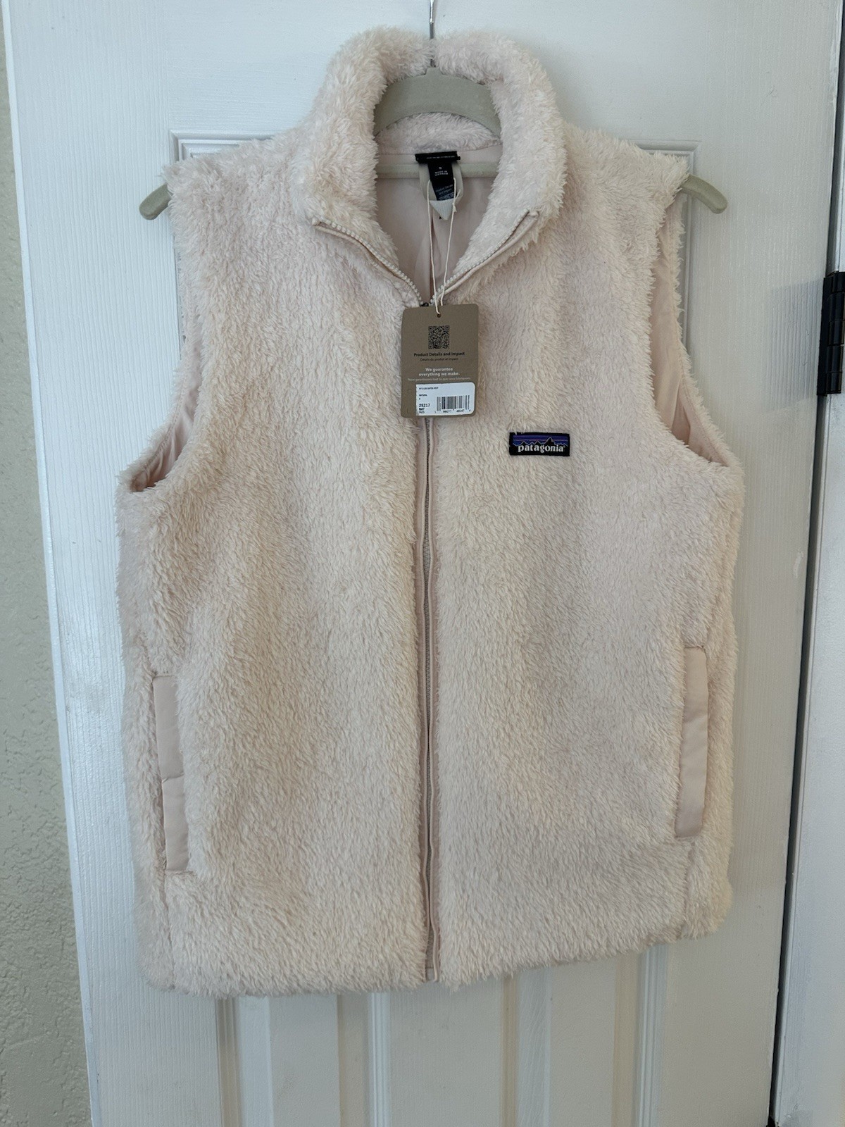 Patagonia Women’s Los Gatos Fleece Vest-S- Natural Cream -NEW-NWT-MSRP$125-
