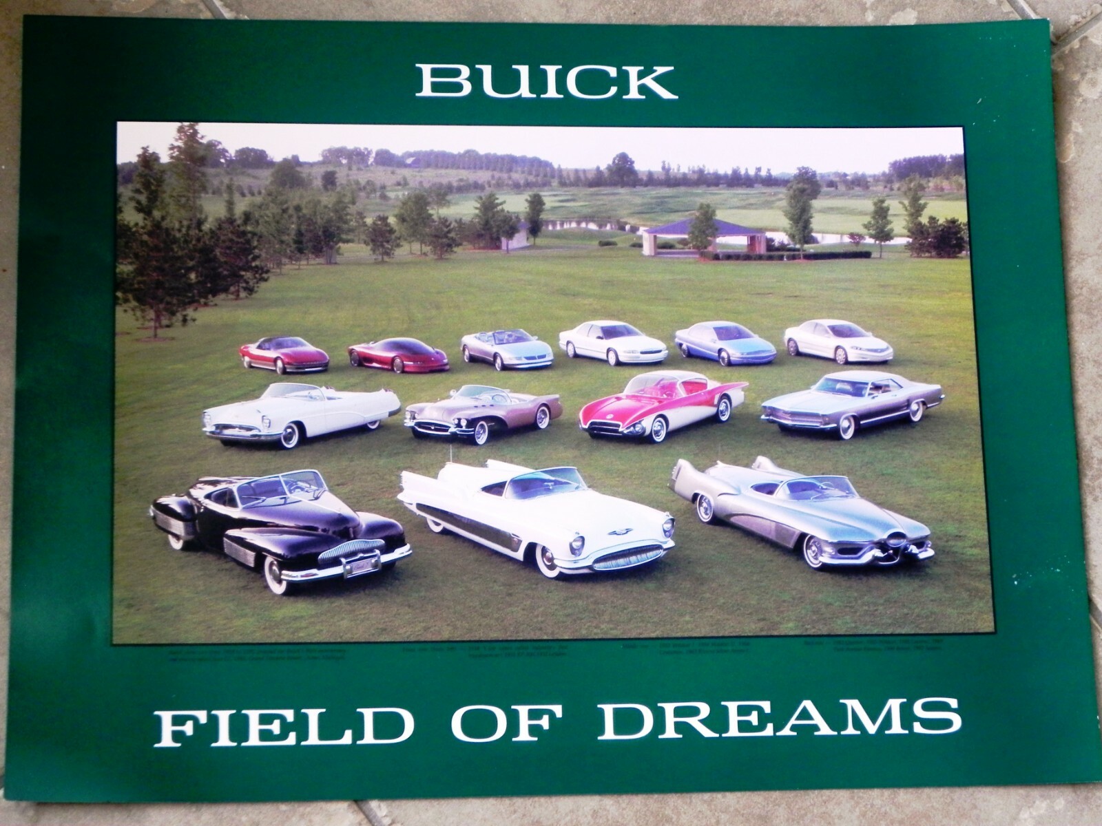 NEW ~ Buick “FIELD OF DREAMS” promotional poster ~ Buick dealers in the 1990's