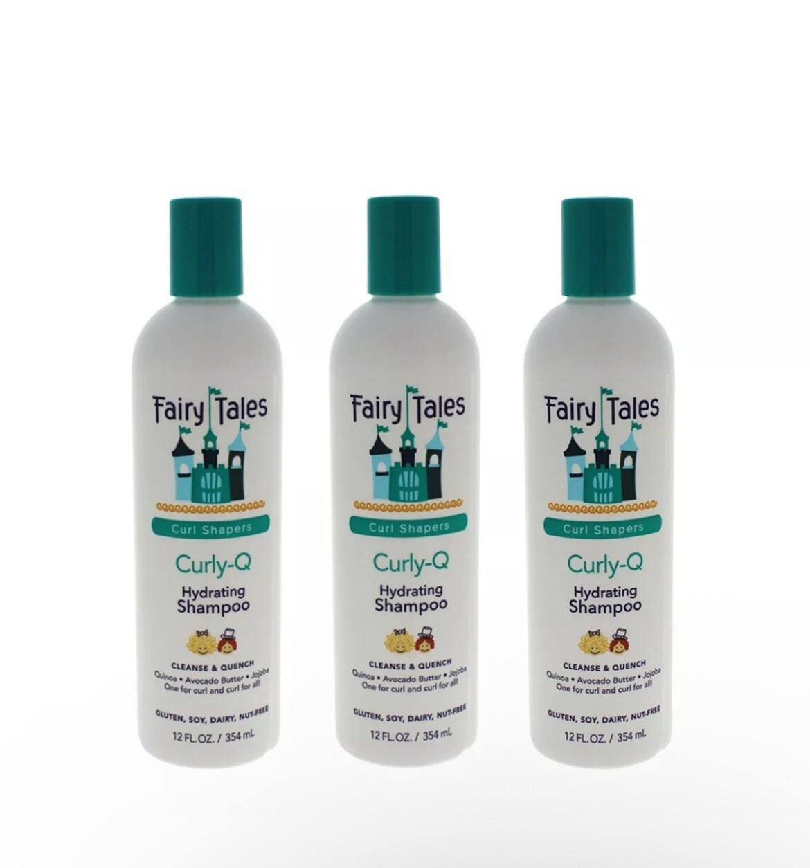 Fairy Tales Curly-Q Hydrating Hair Shampoo -  12 oz - 3 Pack
