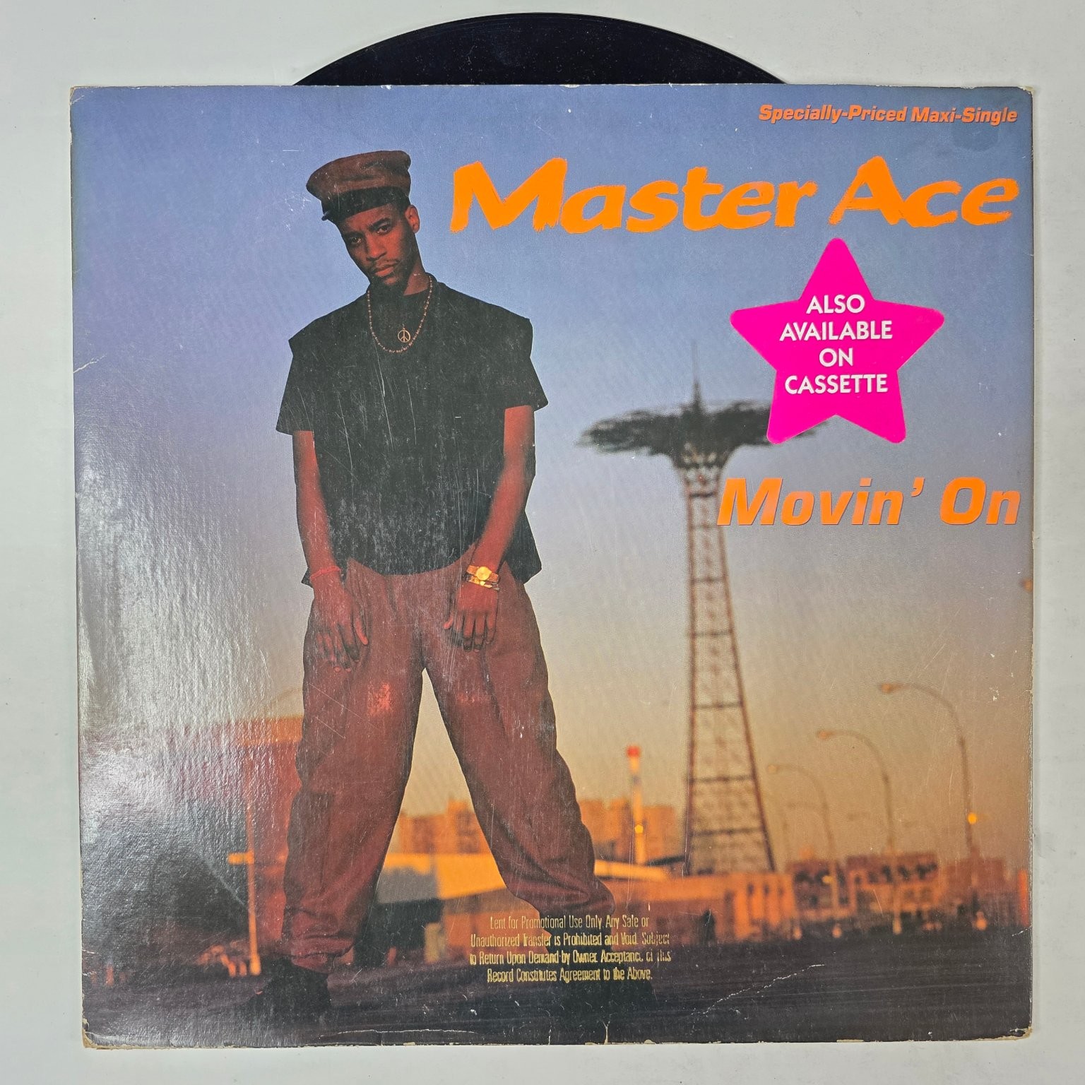 Master Ace - Movin\' On Maxi-Single Record 1990 Cold Chillin\' Hip Hop 33 RPM