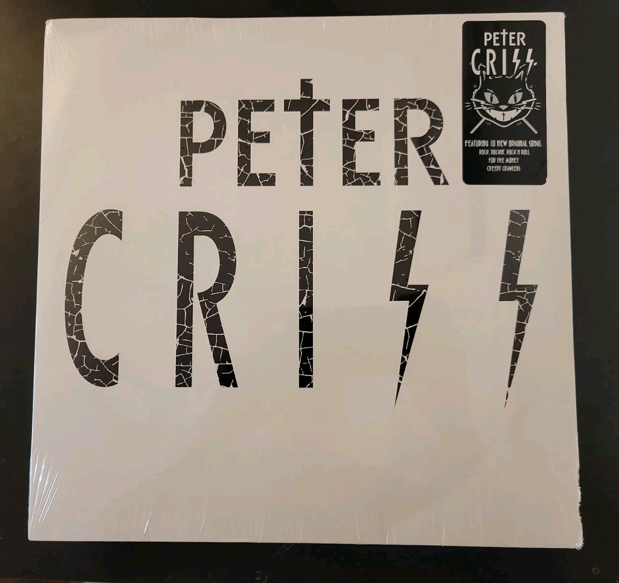 PETER CRISS 2025 SELF TITLED LP WHITE VINYL ALBUM KISS NEW SEALED CATMAN 