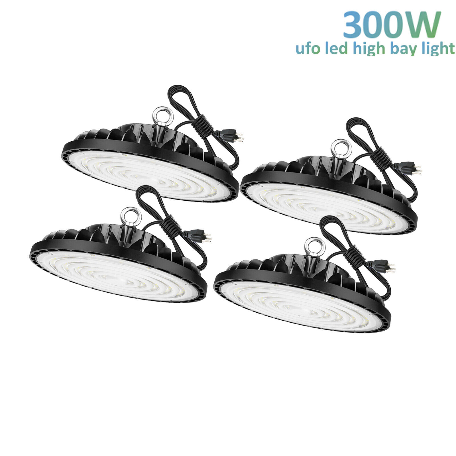4x 300W UFO Led High Bay Light 300 Watts Commercial Factory Warehouse Shop Light