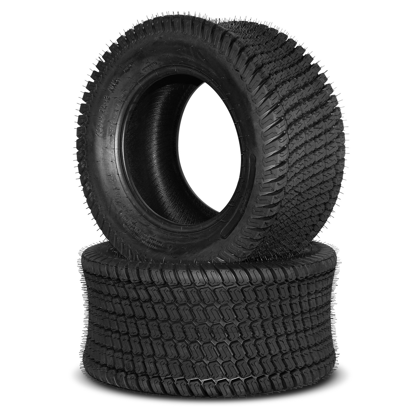 Two 23x10.50-12 Lawn Mower Golf Cart Turf Tires 4 Ply Rated 23x10.5-12 Tubeless