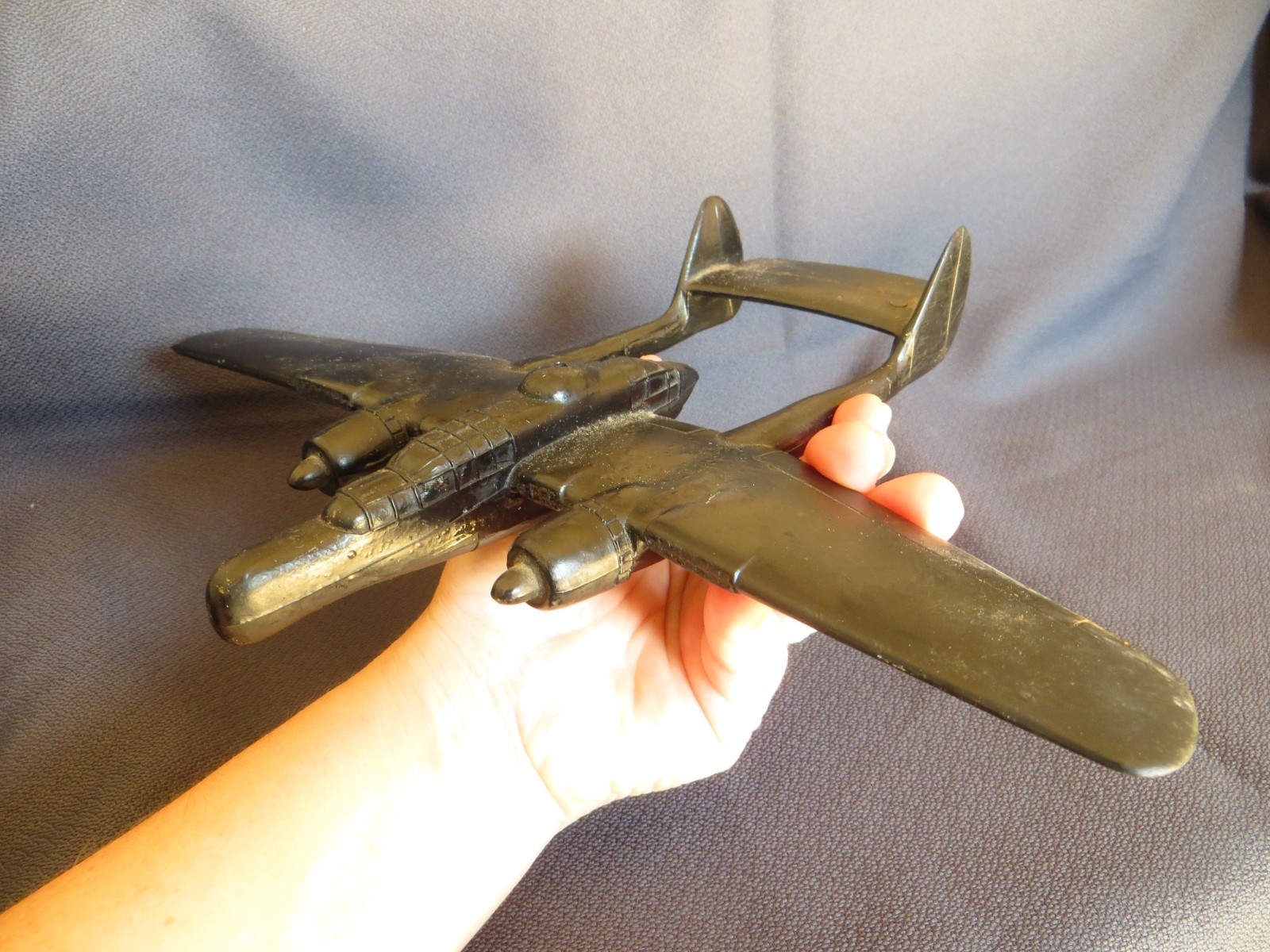 Vintage MODEL AIRPLANE antique toy unusual P-61 odd attic estate find gift KR Vintage MODEL AIRPLANE antique toy unusual P-61 odd attic estate find gift KR