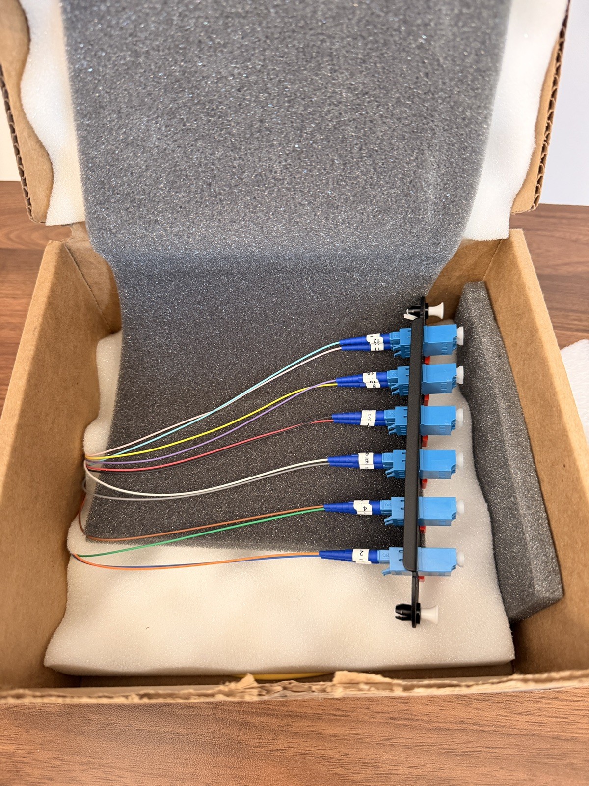  Corning CCH-CP12-A9-P03RH Panel Pigtail LC SM Duplex 12 Fiber OS2 3 Meters