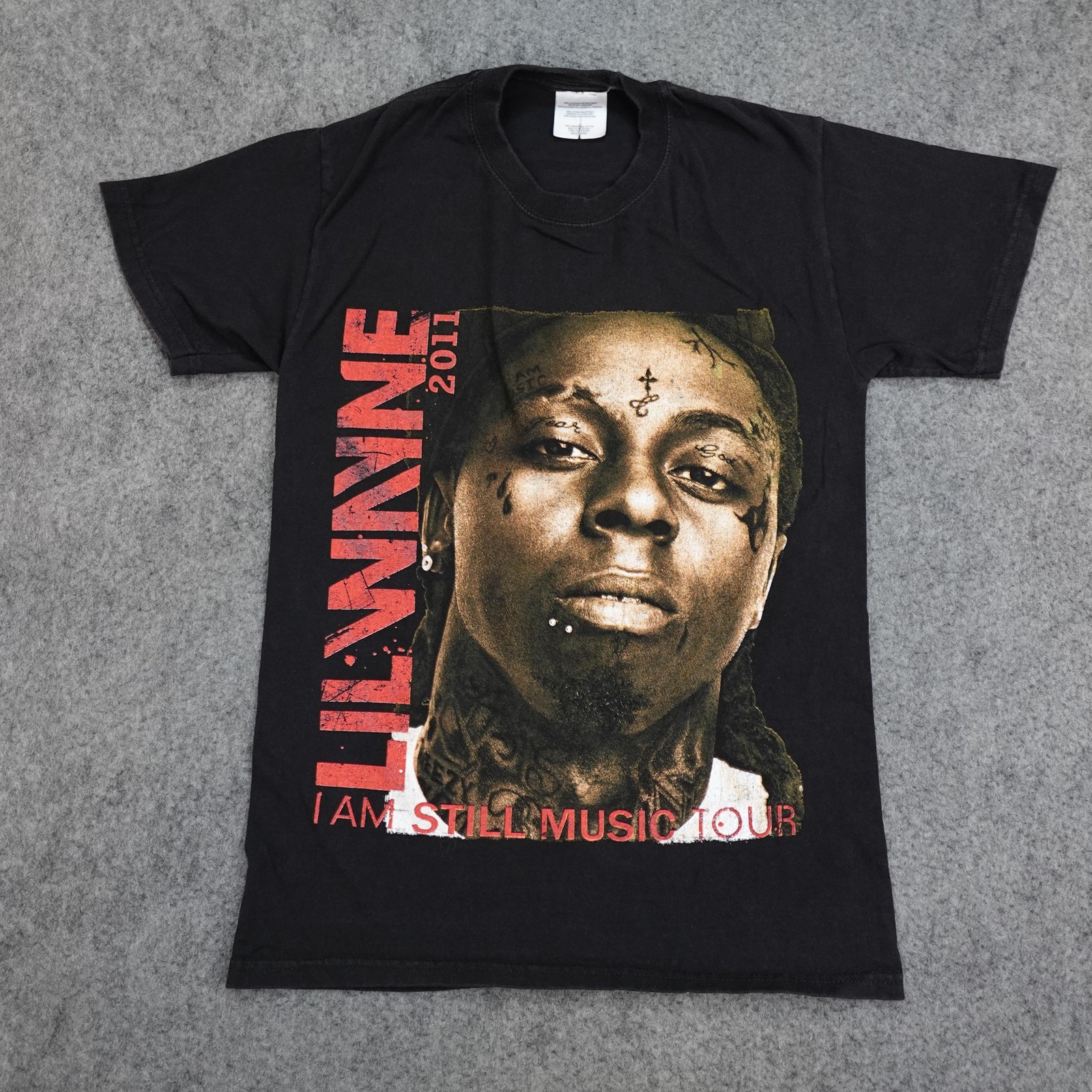 VTG Lil Wayne Shirt Mens Small Black I Am Still Music Tour 2011 Rap Concert Tee