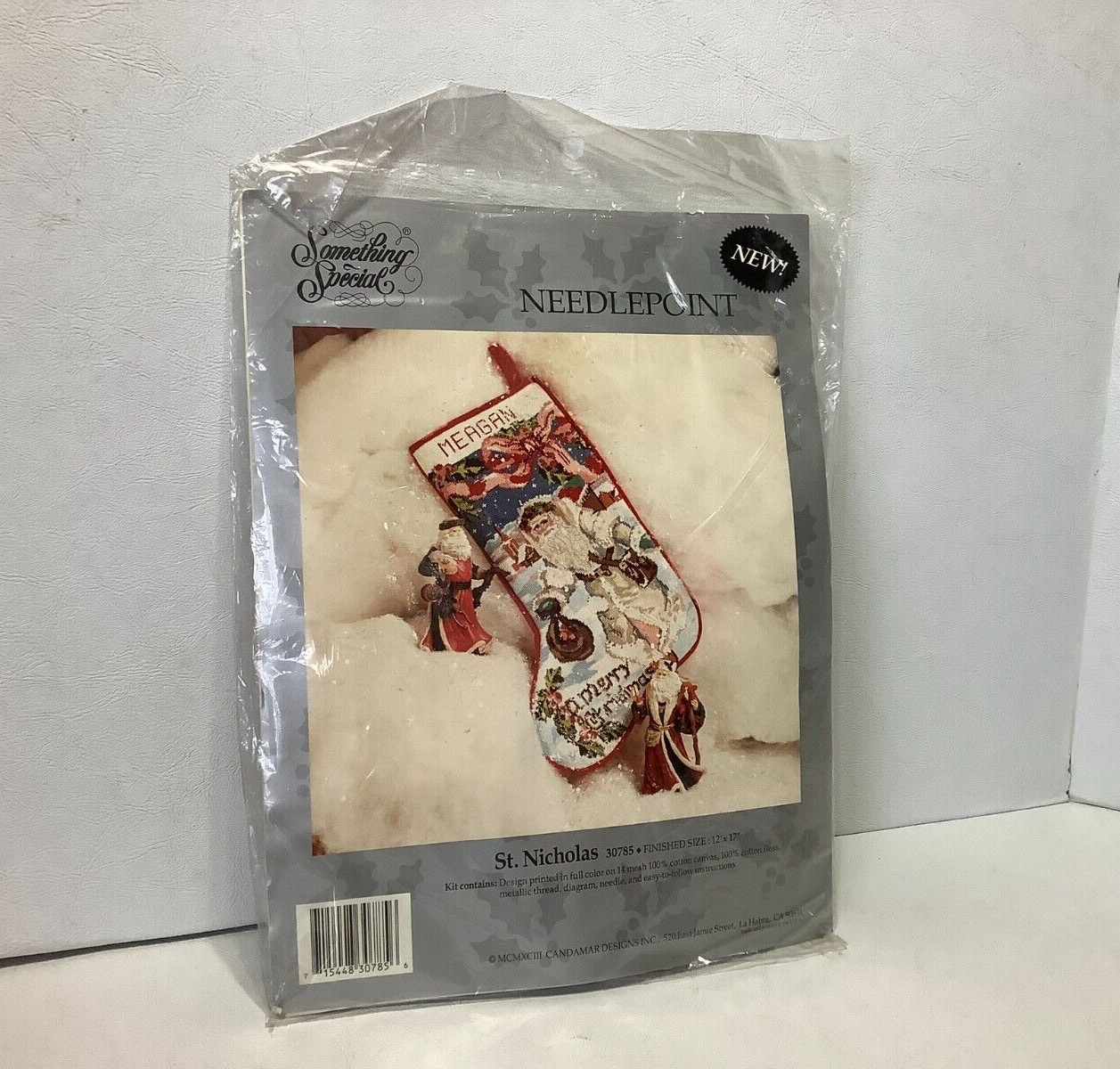 New Candamar Designs Something Special St. Nicholas Stocking Kit Needlepoint New Candamar Designs Something Special St. Nicholas Stocking Kit Needlepoint