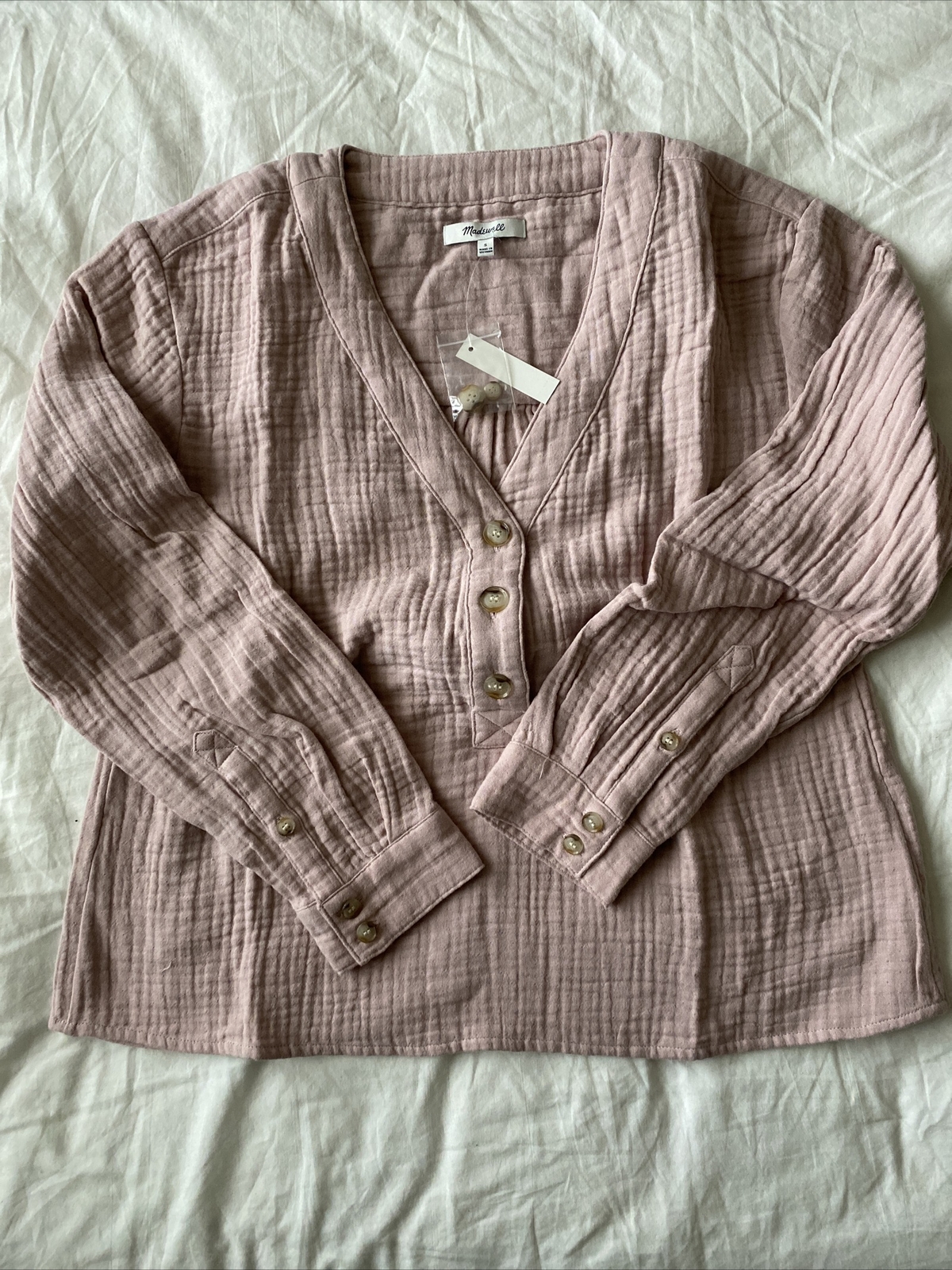 Madewell pink long sleeve womens size Small $78 Madewell pink long sleeve womens size Small $78