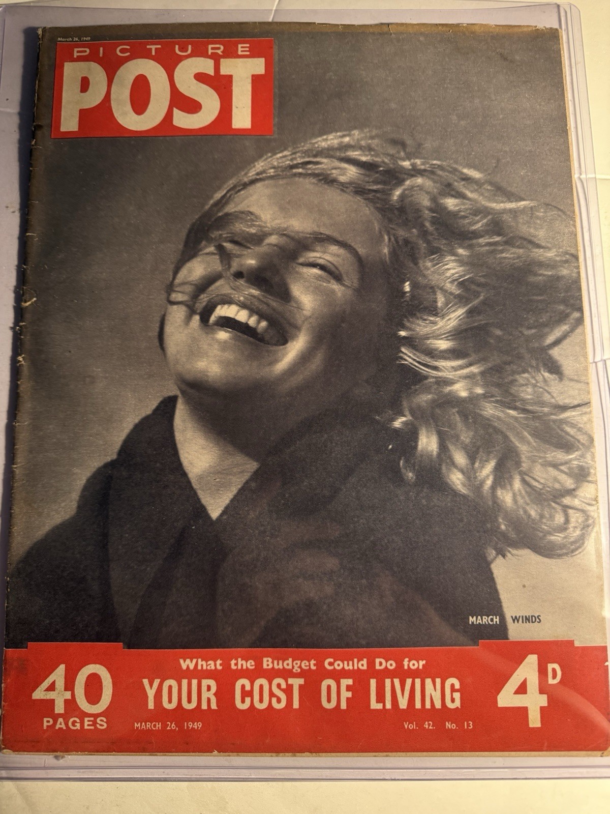 MARILYN MONROE - PICTURE POST 3/29/49 GREAT EARLY COVER MAGAZINE NICE COPY