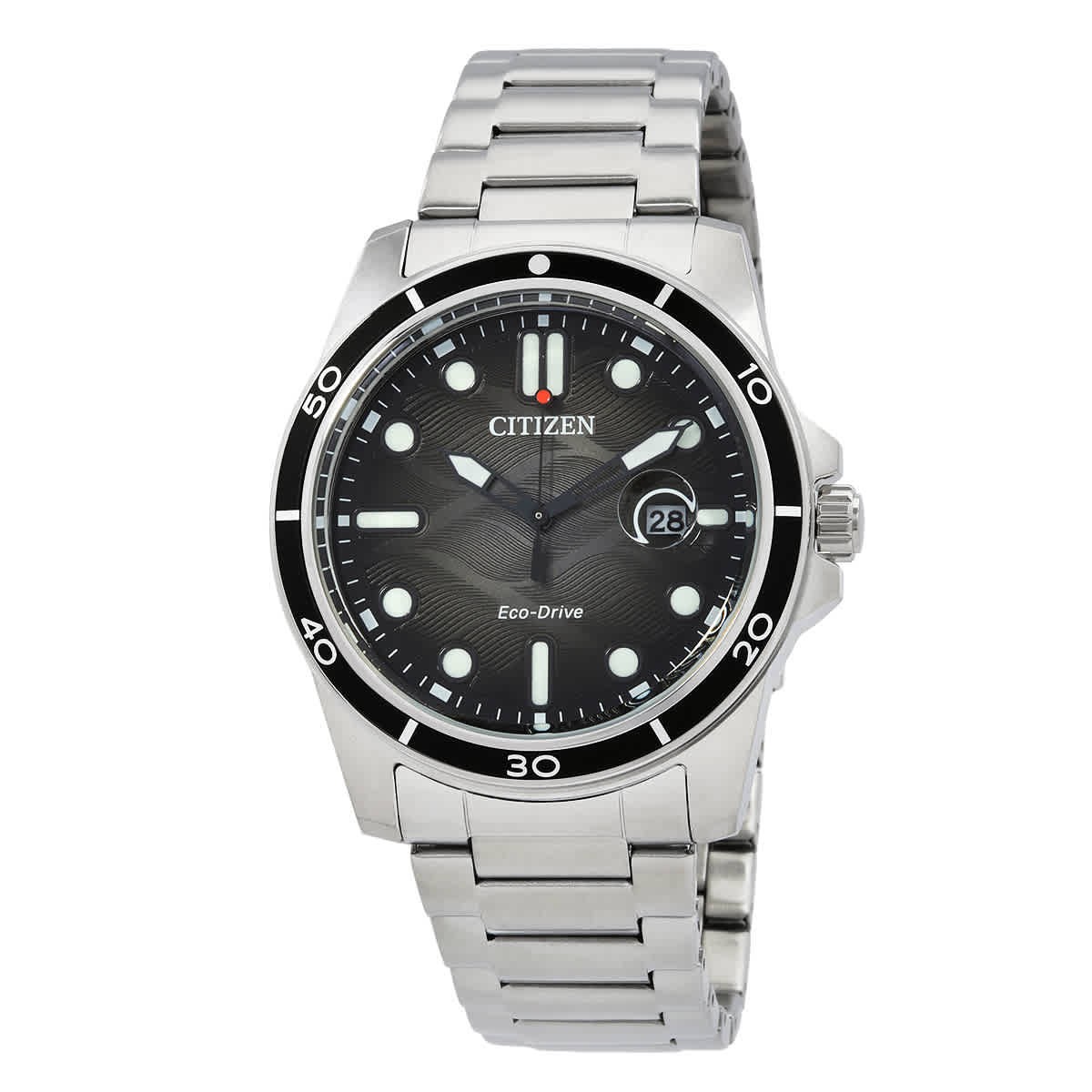 Citizen Marine 1810 Eco-Drive Black Dial Men\'s Watch AW1816-89E