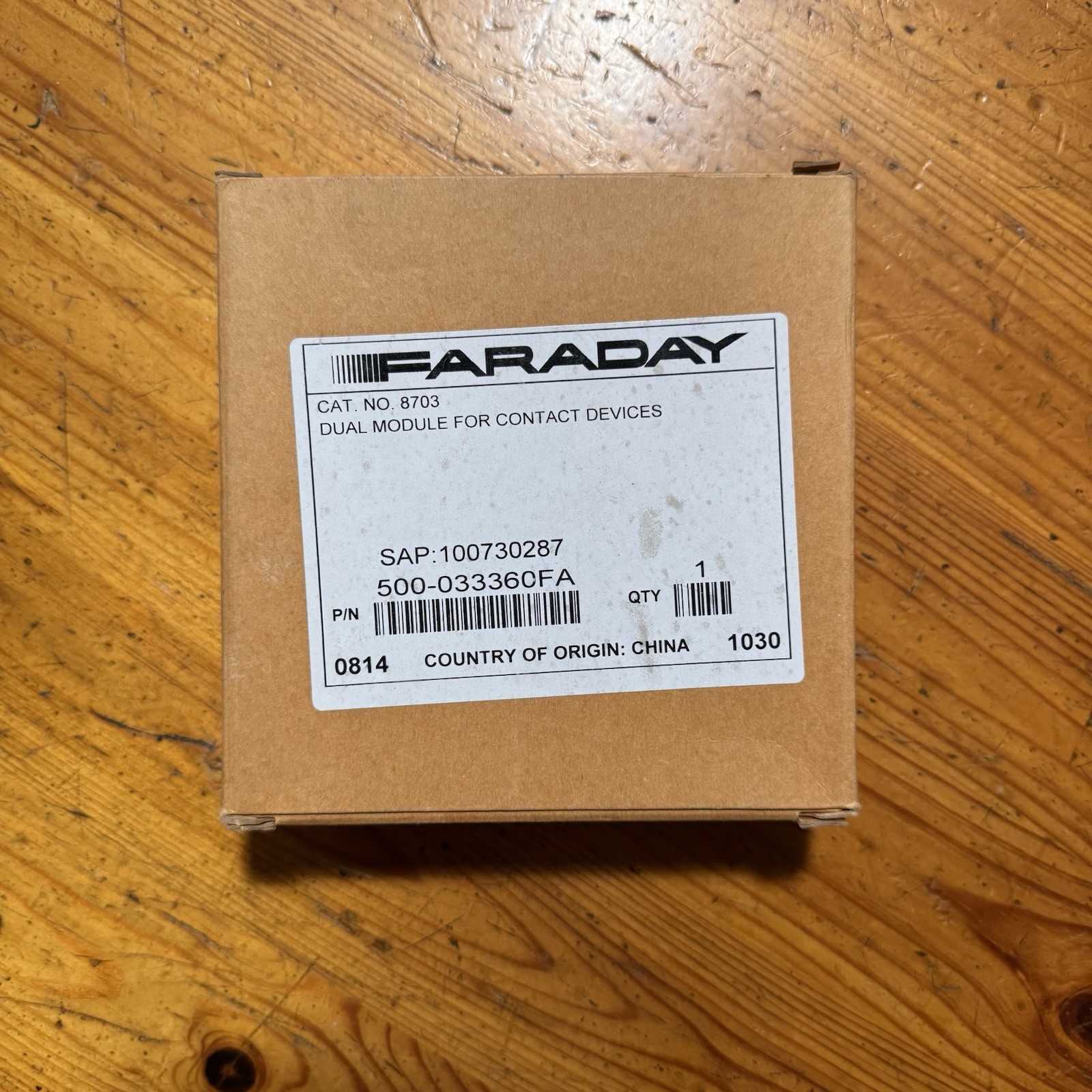 *NEW* Faraday 8703 500-033360FA Dual Module for Contact Devices BRAND NEW IN BOX