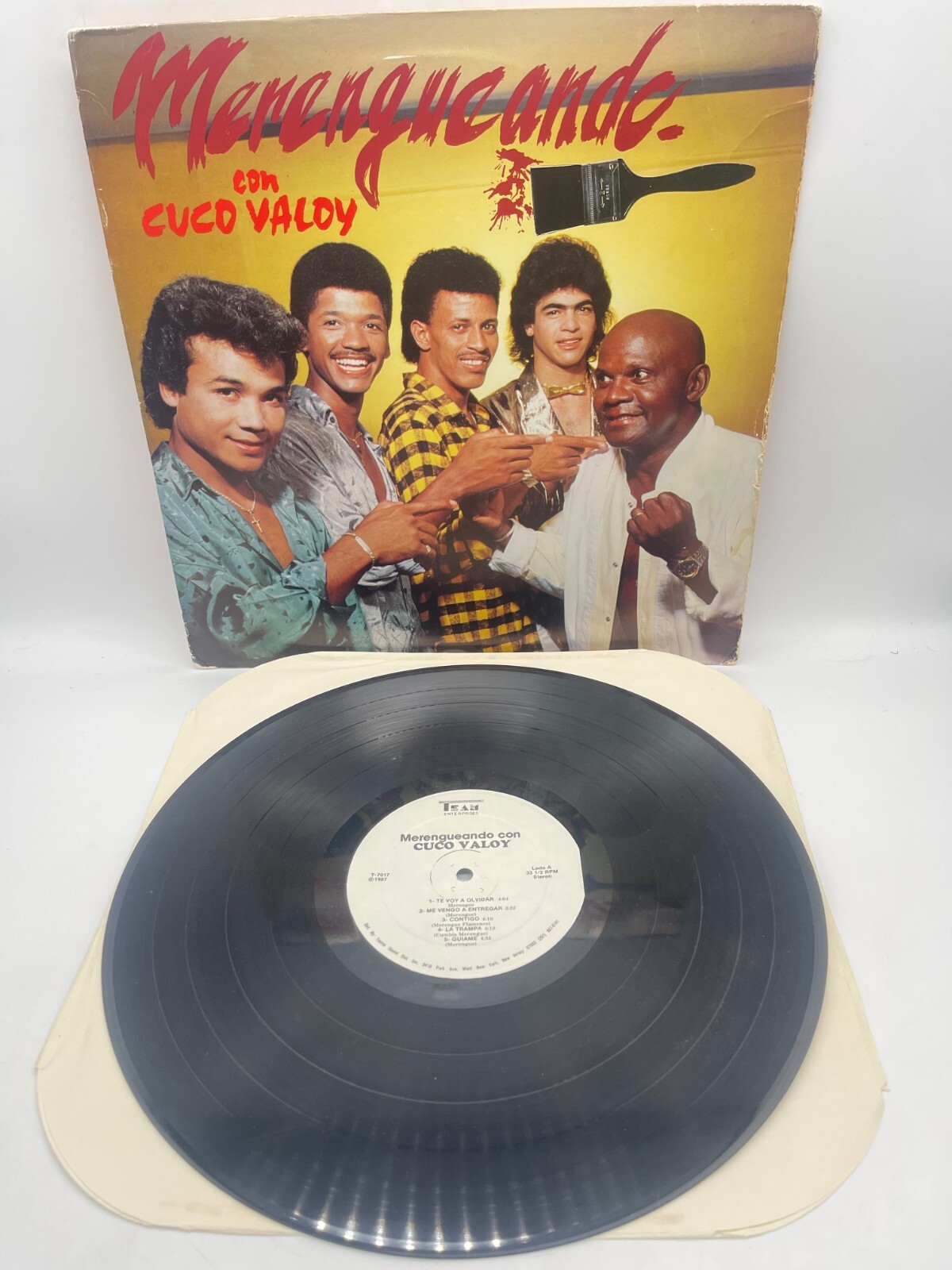 CUCO VALOY Merengueando con Cuco Valoy 1987 Team Latin Merengue Vinyl Record CUCO VALOY Merengueando con Cuco Valoy 1987 Team Latin Merengue Vinyl Record