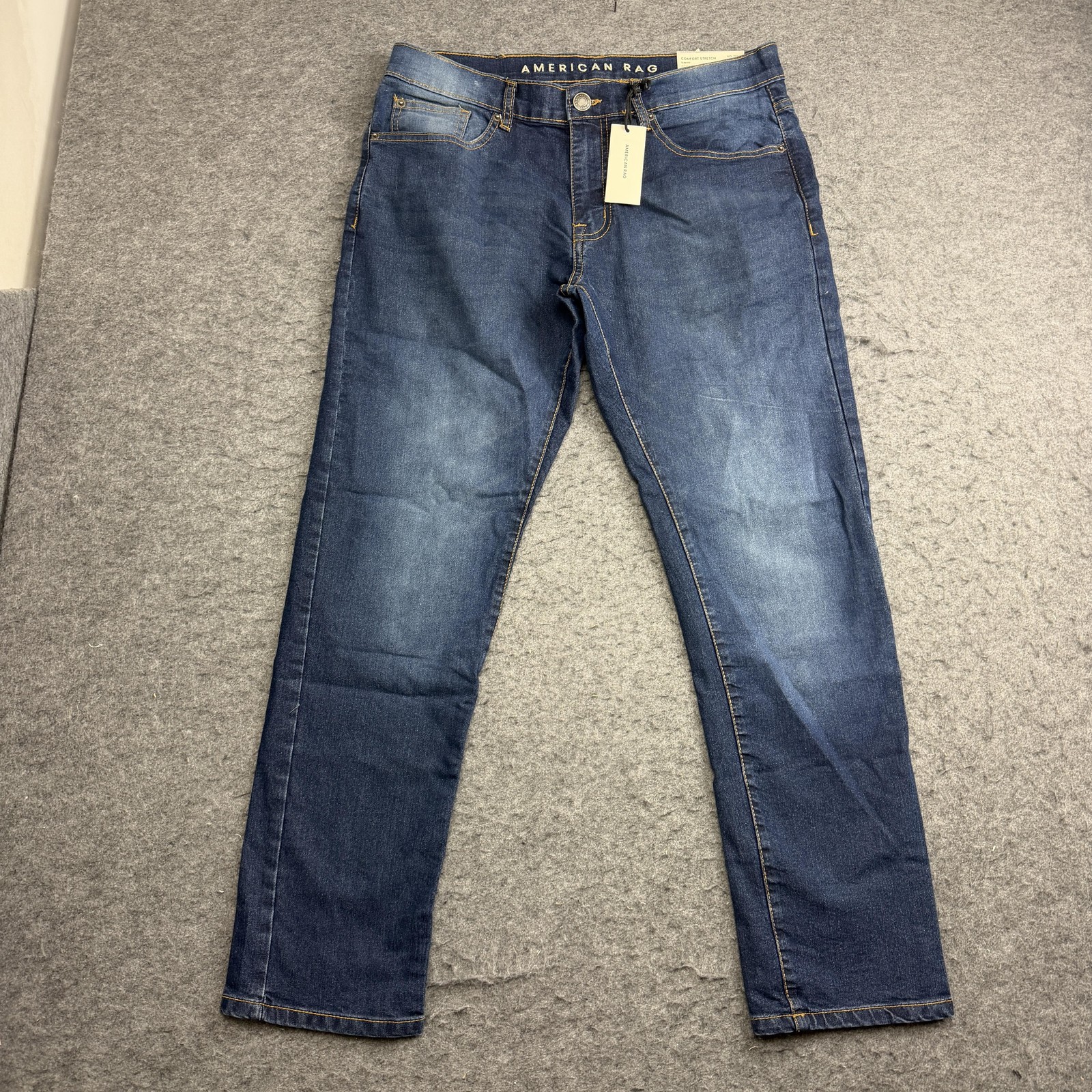 American Rag Jeans Men\'s 32x30, Blue Comfort Stretch Slim Fit Coastal Denim 2667