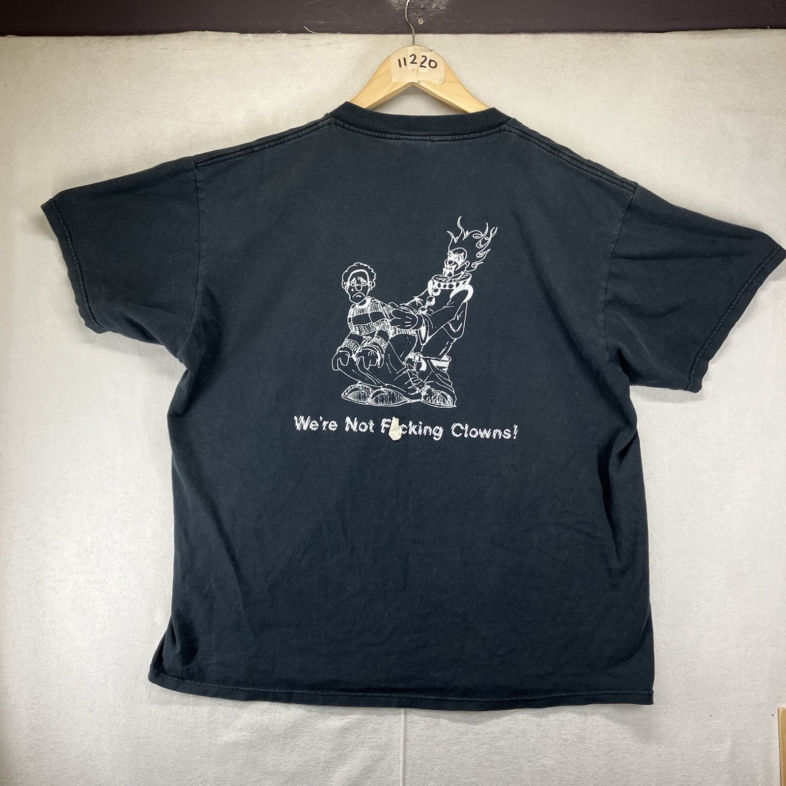 Vintage Y2K 2000s Offensive Clown T Shirt Large \