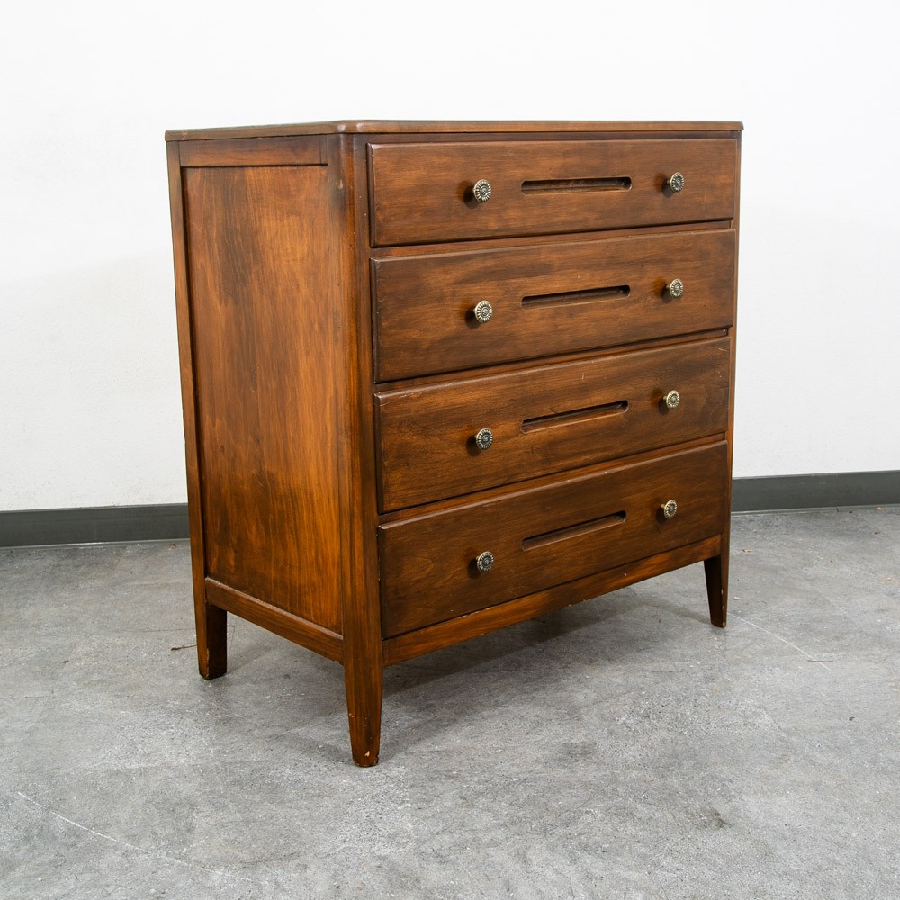 Mid Century Danish Modern Highboy Dresser Walnut 4 Drawer Mcm Vintage Karges 60s
