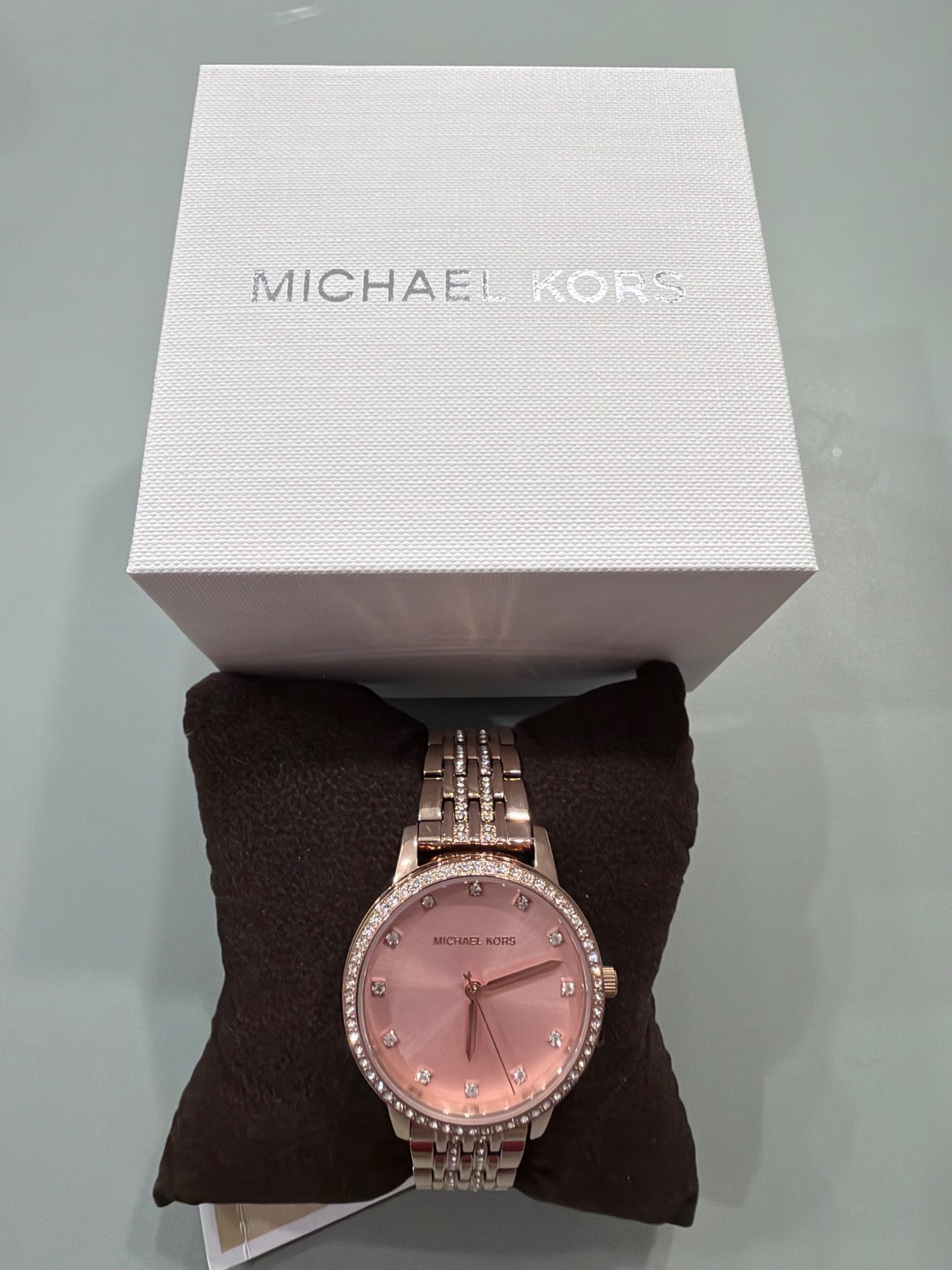 Michael Kors Melissa Women's Rose Gold Stainless Glitz Watch MK4369 Michael Kors Melissa Women's Rose Gold Stainless Glitz Watch MK4369