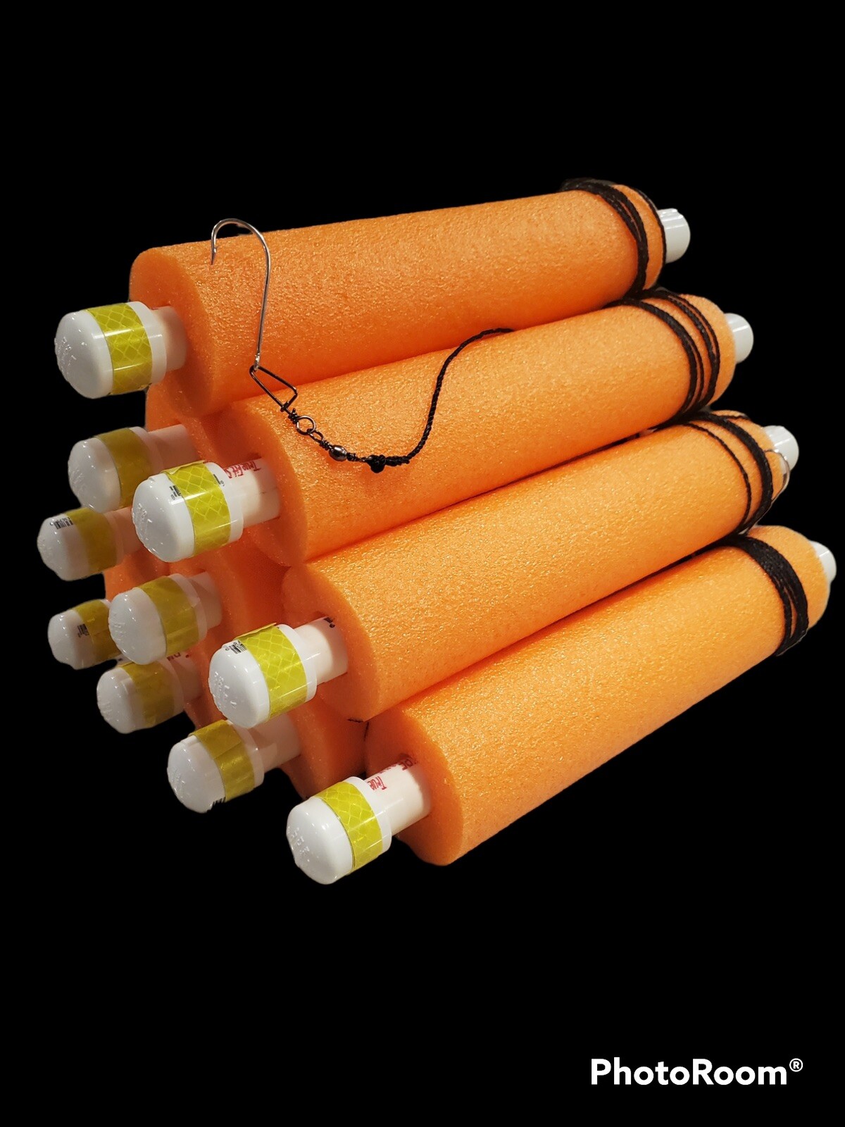 Catfish Jugline Noodle Fishing Jugs Orange lot of 6 Catfish Jugline Noodle Fishing Jugs Orange lot of 6