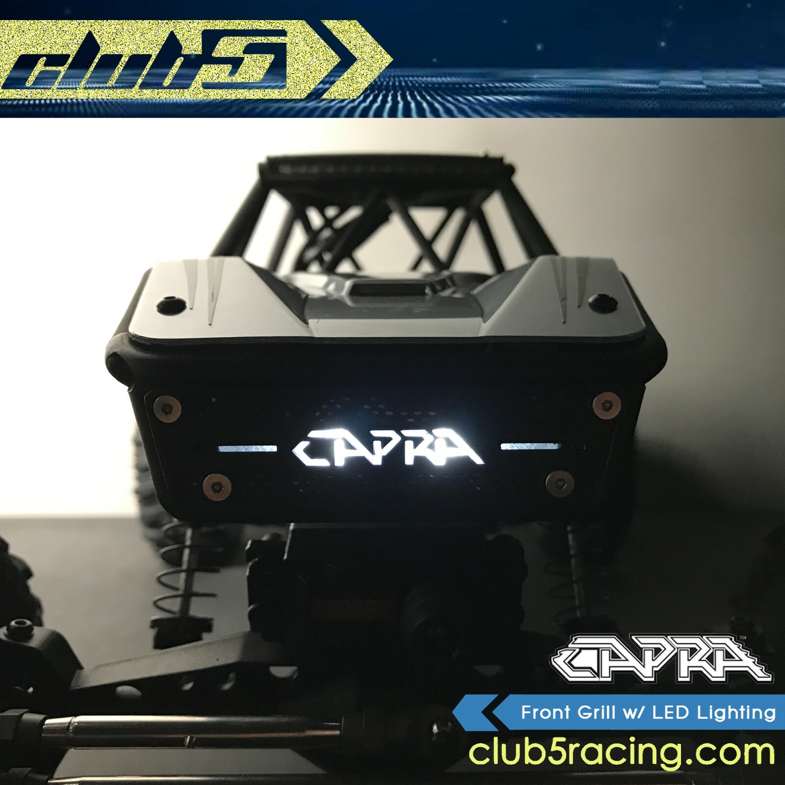 Front Grill w/ LED Lighting for Axial Capra Front Grill w/ LED Lighting for Axial Capra