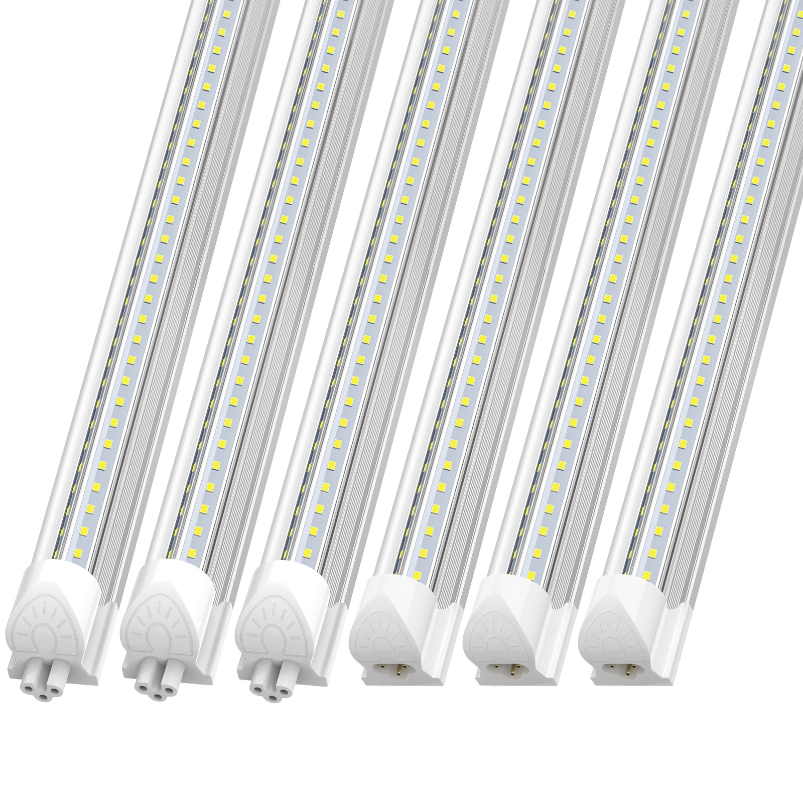 LED Shop Lights 4FT 40W 6000K T8 LED Garage Light V Shape High Output 20PACK ETL