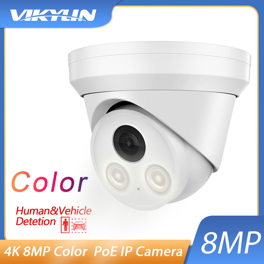 Vikylin 4/5/8MP 4K Color Security IP POE Camera Motion detection With Vikylin 4/5/8MP 4K Color Security IP POE Camera Motion detection With