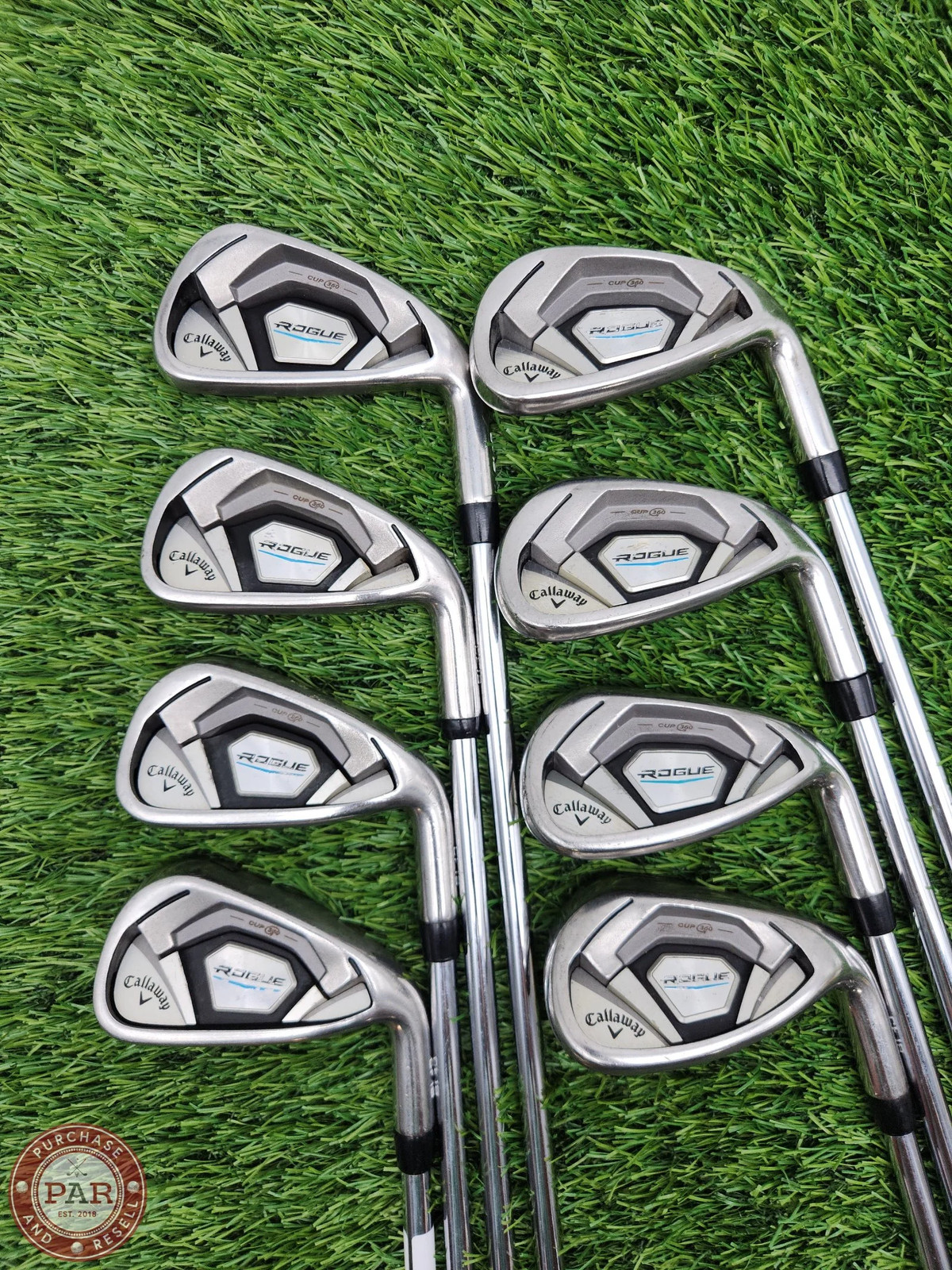 2018 CALLAWAY ROGUE IRON SET 4-GW STIFF KBS MAX 90-S GOOD