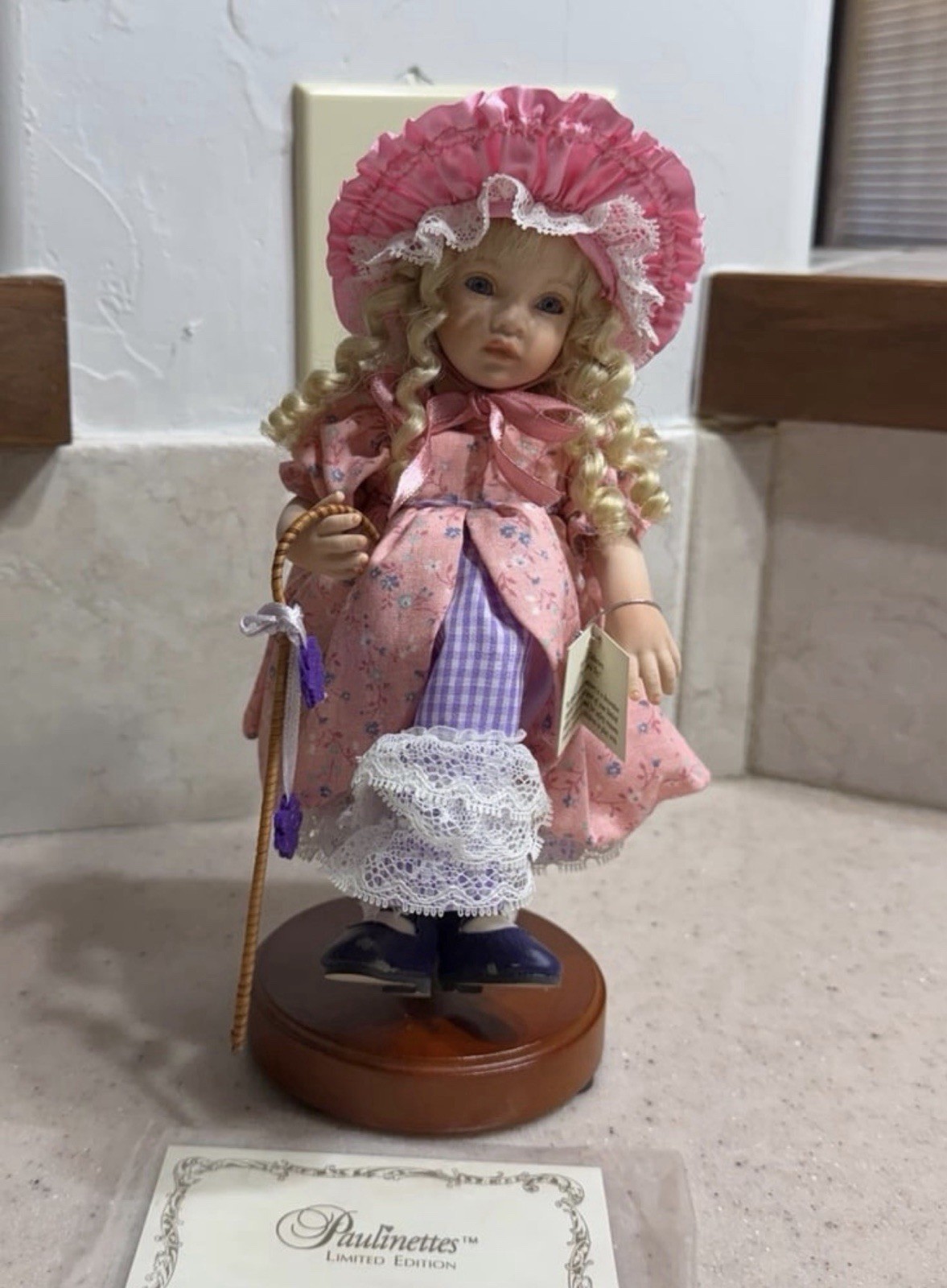 Pauline Bjonness Jacobsen porcelain doll Little Bo Peep- VERY RARE, HTF