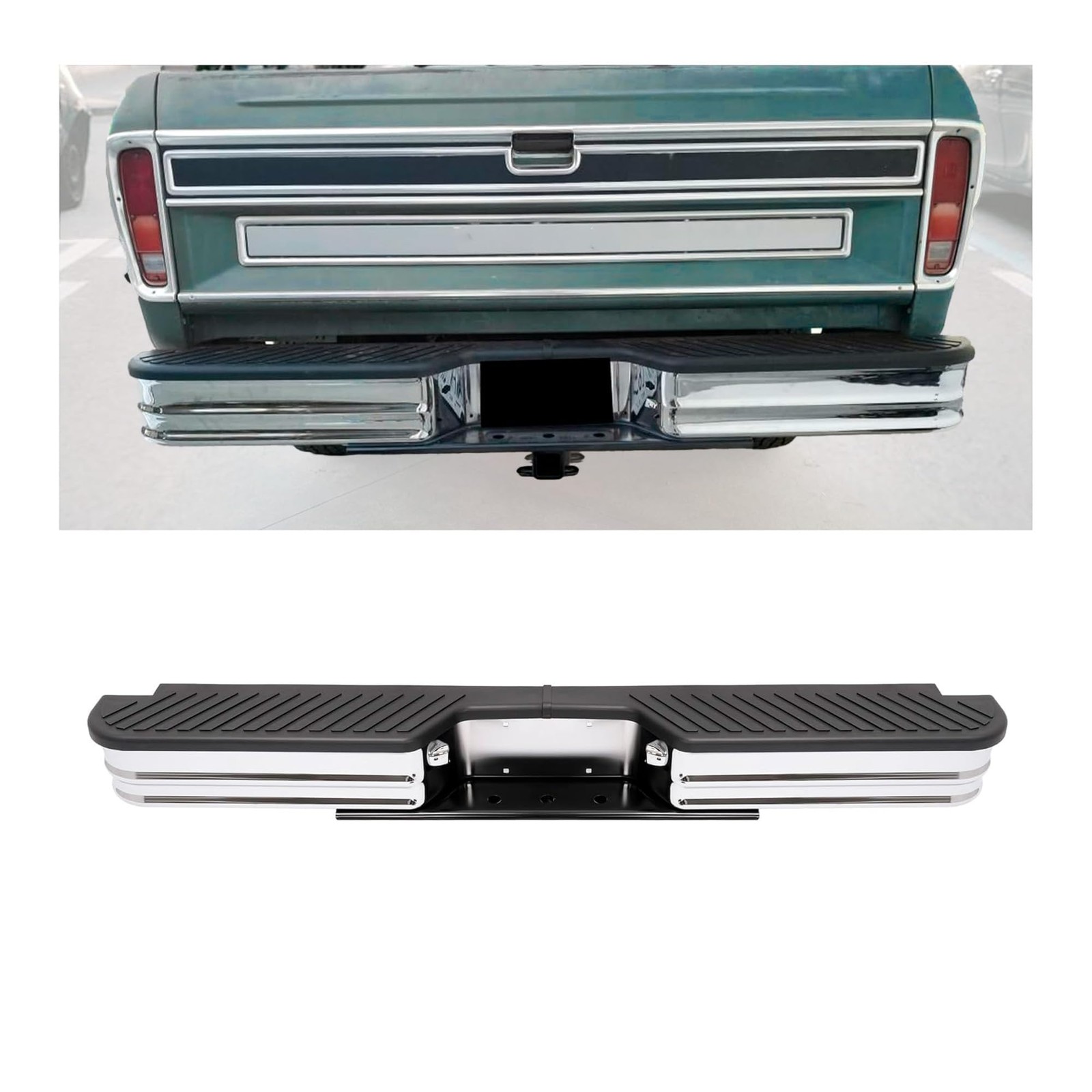 HECASA Rear Bumper for 1967-1998 Chevrolet GMC Ram Charger Bronco HECASA Rear Bumper for 1967-1998 Chevrolet GMC Ram Charger Bronco