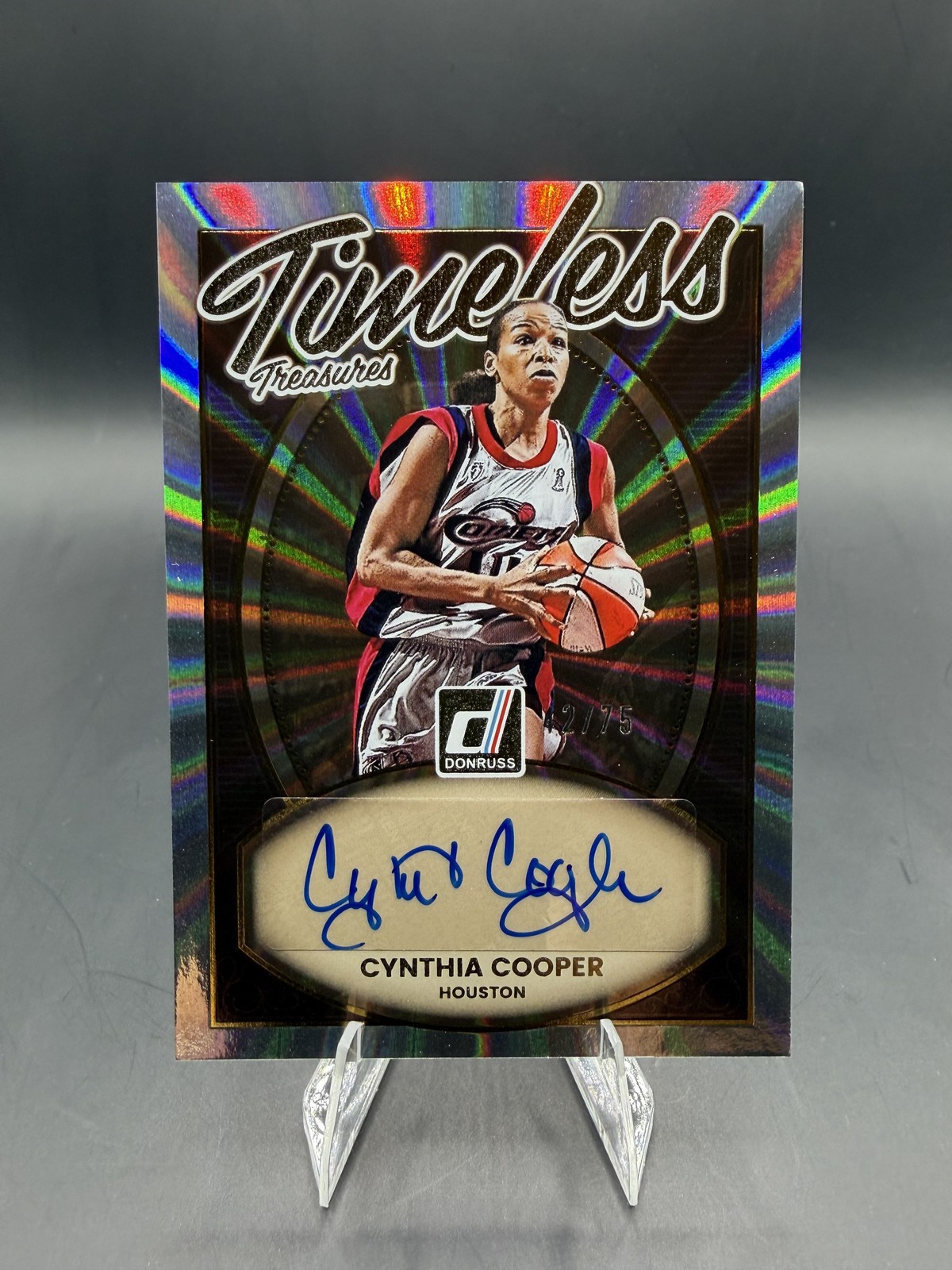 Cynthia Cooper Comets 2026 Panini WNBA Donruss Timeless Treasures Autograph /75 Cynthia Cooper Comets 2026 Panini WNBA Donruss Timeless Treasures Autograph /75