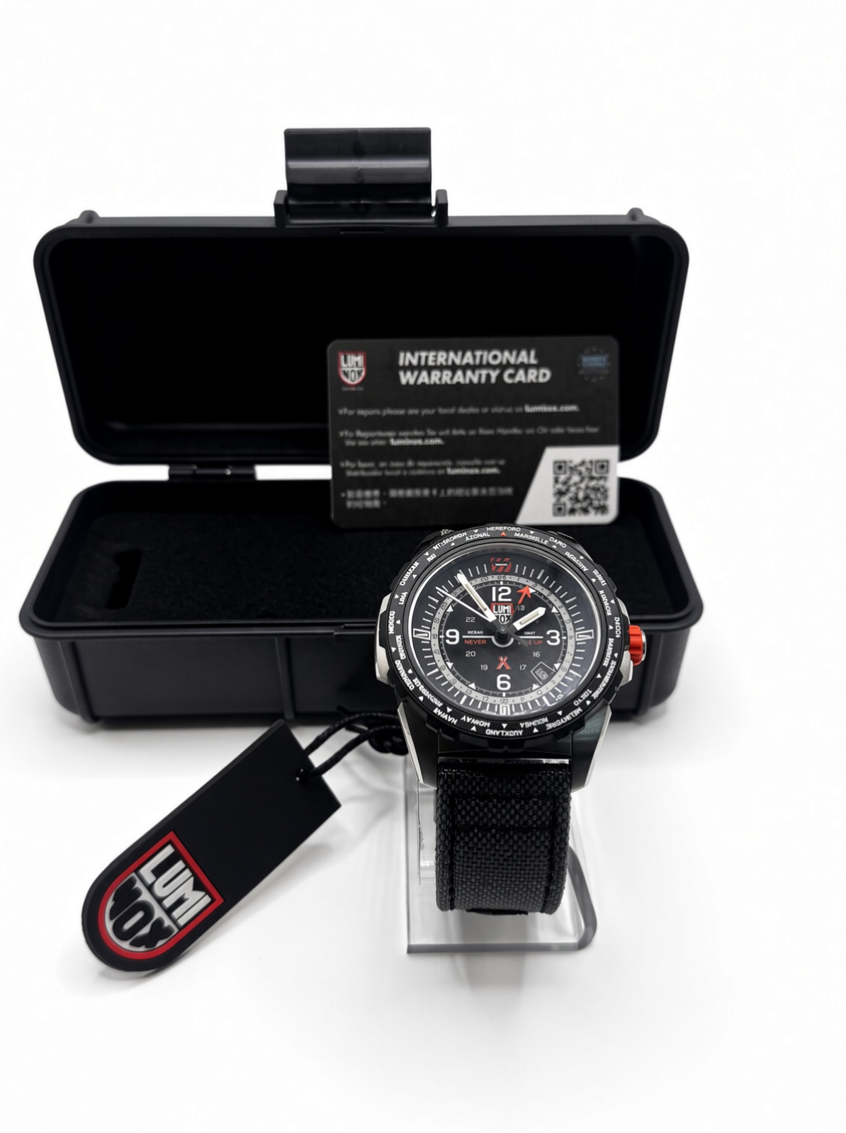 **NEW** Luminox Swiss 3761 Bear Grylls Air Series Men's Watch - Silver/Black B&P