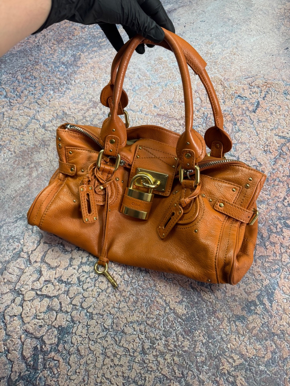 Chloe Paddington Large Tan Leather Satchel Bag Chloe Paddington Large Tan Leather Satchel Bag
