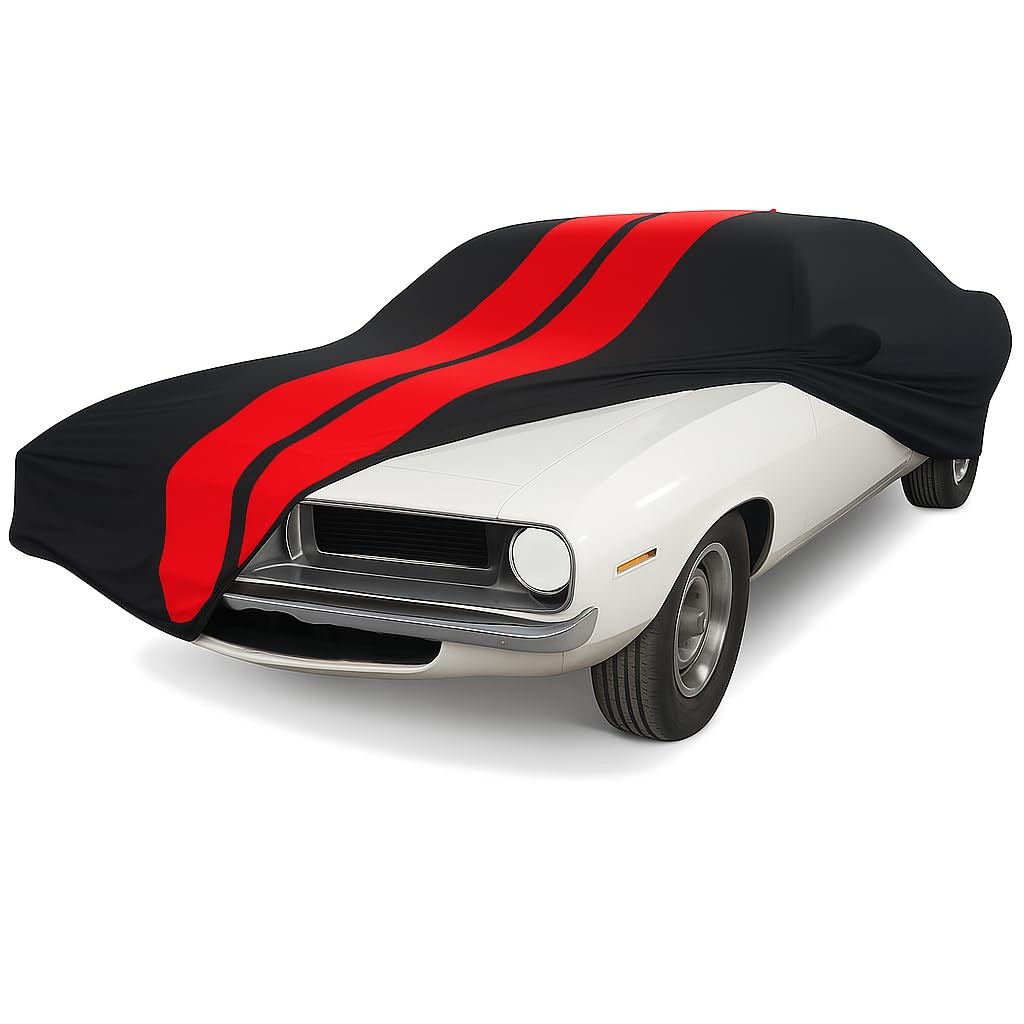 SR1 USA 1970-1974 Dodge Challenger/Plymouth Indoor Car Cover - (Black/Red) SR1 USA 1970-1974 Dodge Challenger/Plymouth Indoor Car Cover - (Black/Red)