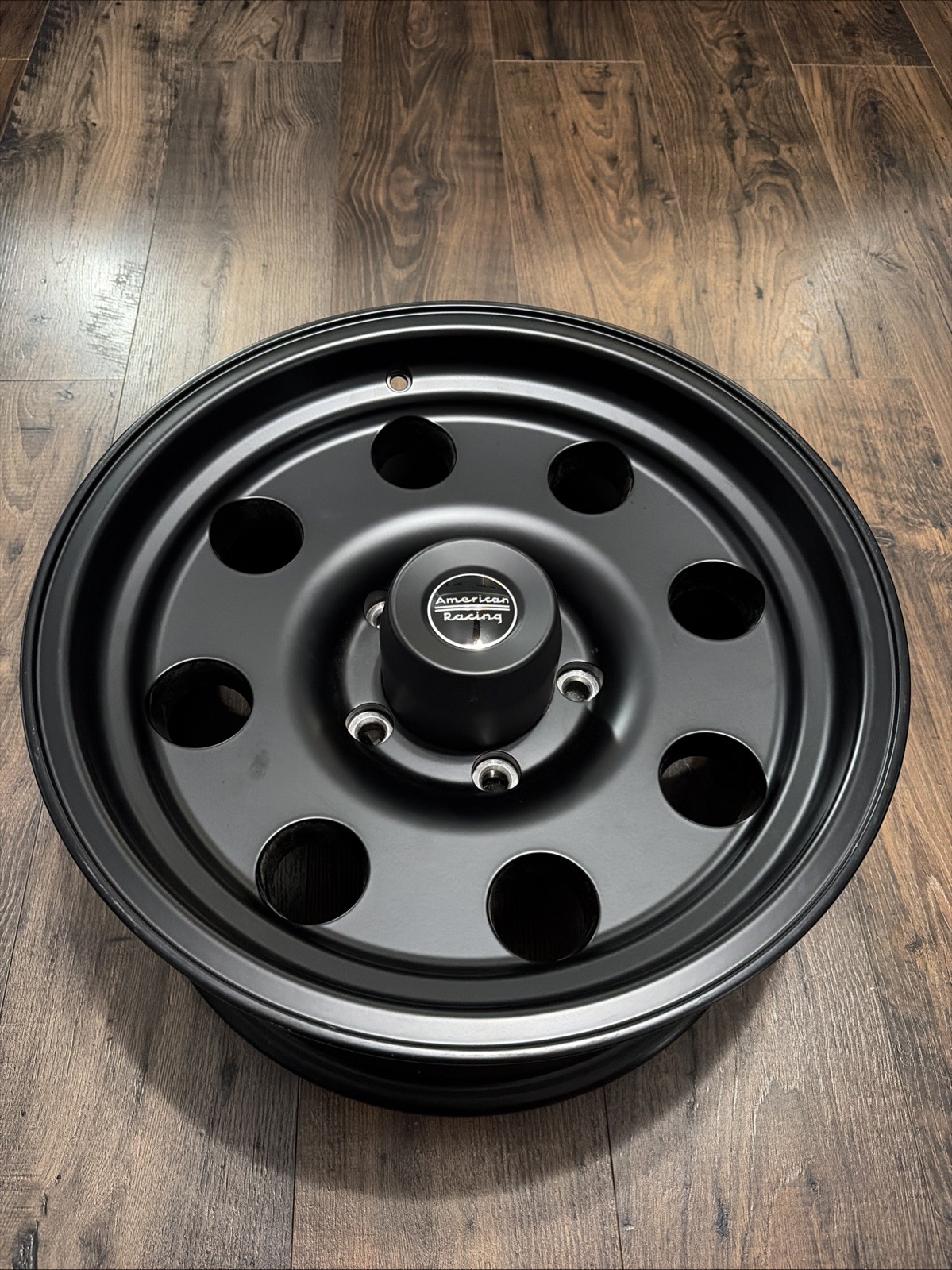 17x8 American Racing AR172 BAJA Satin Black Wheel 5x5.5 (0mm) With Center Cap