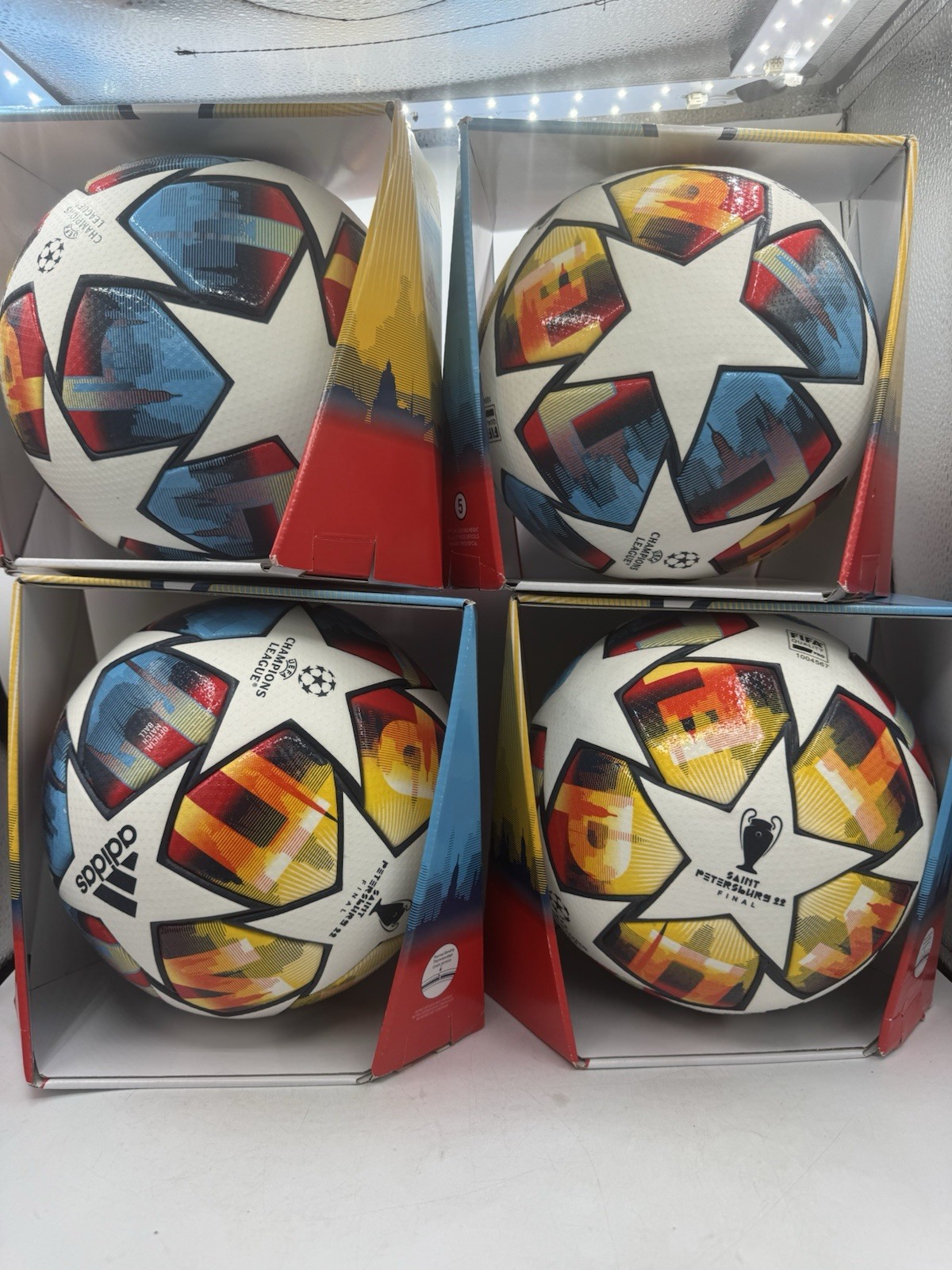 adidas UEFA Champions League Final 2021/2022 OMB Official Match Ball Lot Of 4