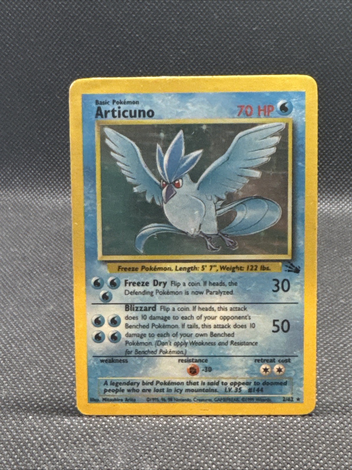 Articuno 2/62 Fossil Holo HP Pokemon TCG Articuno 2/62 Fossil Holo HP Pokemon TCG